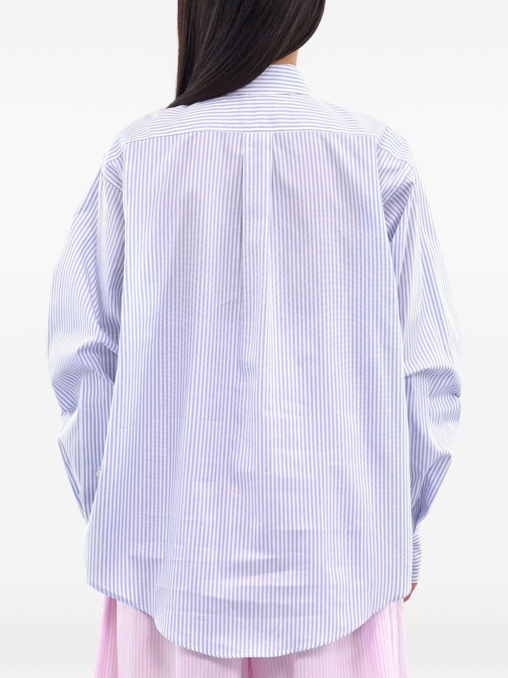 pinstripe shirt - 3