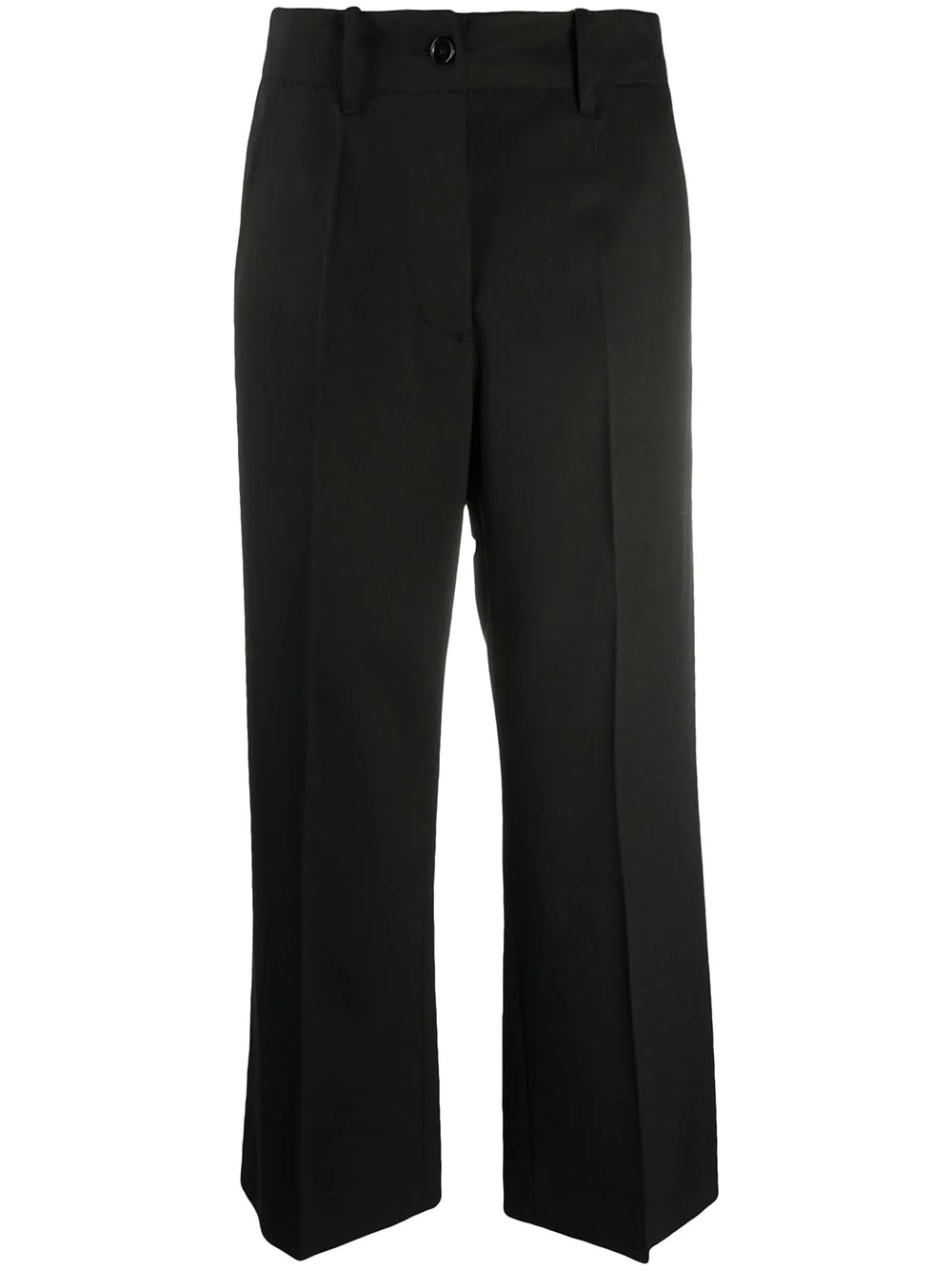 cropped wide-leg trousers - 1