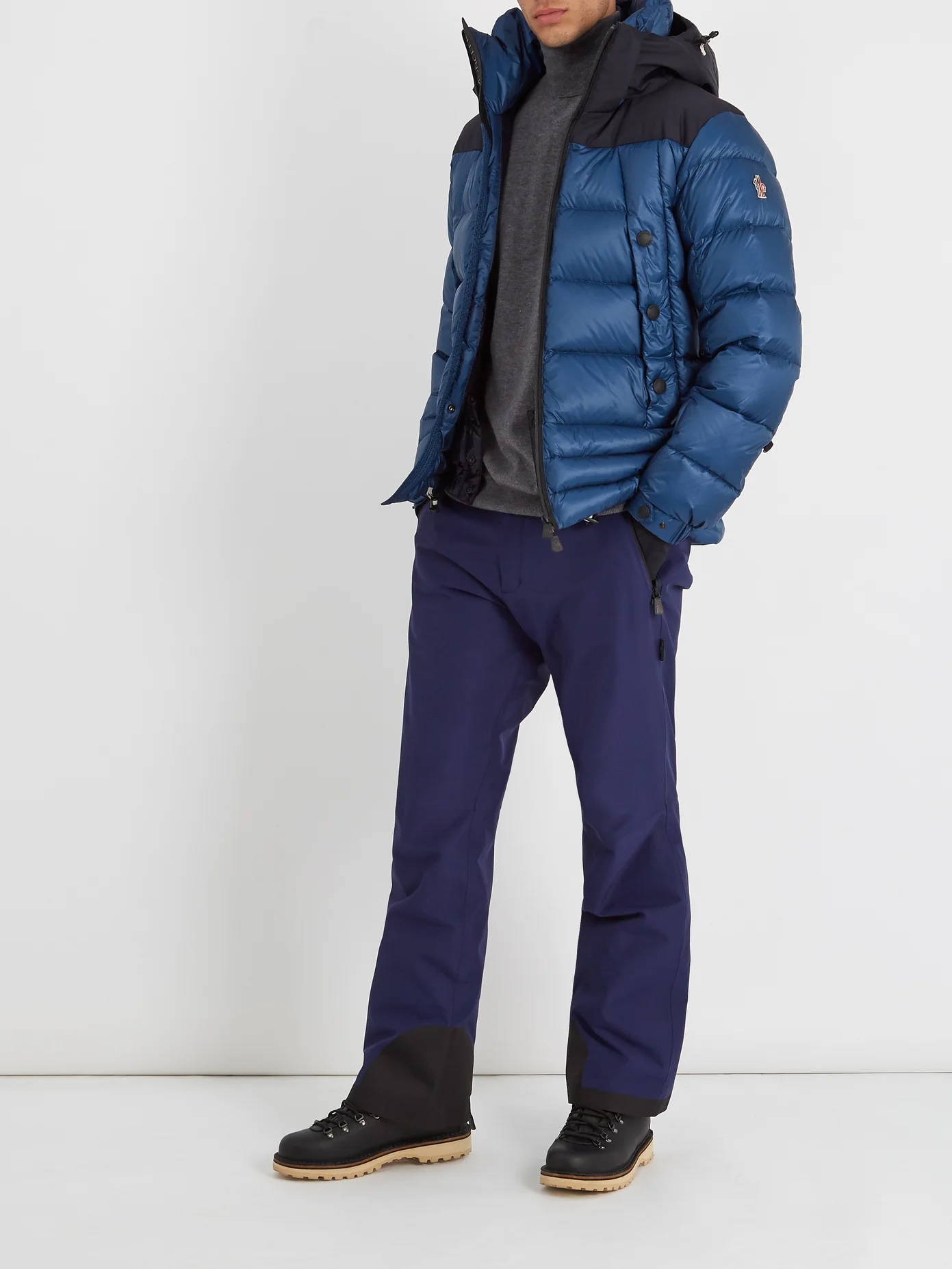 Contrast-panel technical ski trousers - 2