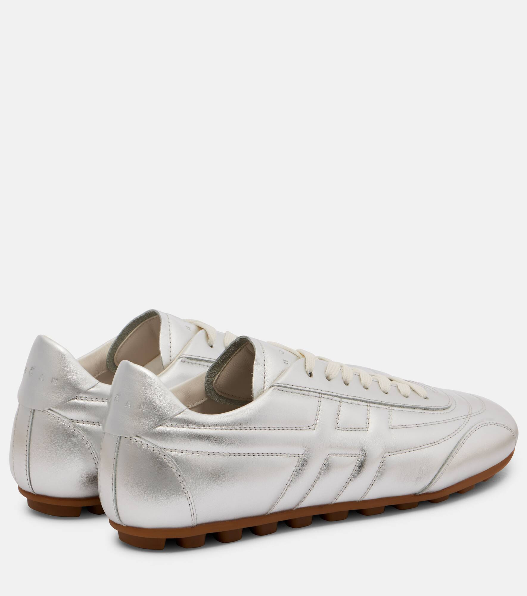 Hogan Olympia metallic leather sneakers - 2