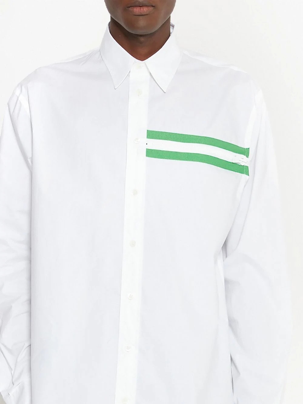 zip-detail long-sleeve shirt - 5