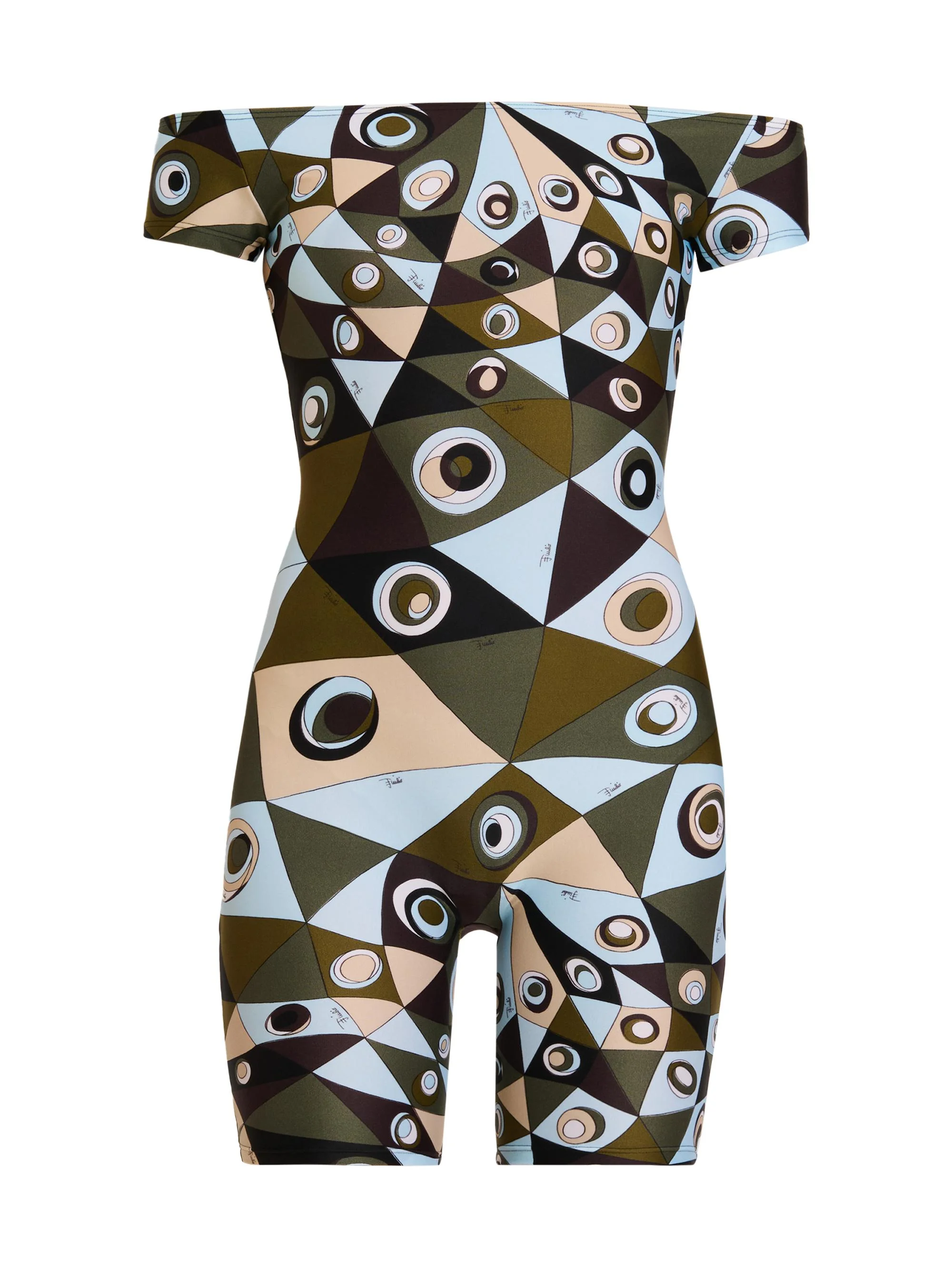 Women's L'Alba Printed Jumpsuit - Khaki Blue - 1