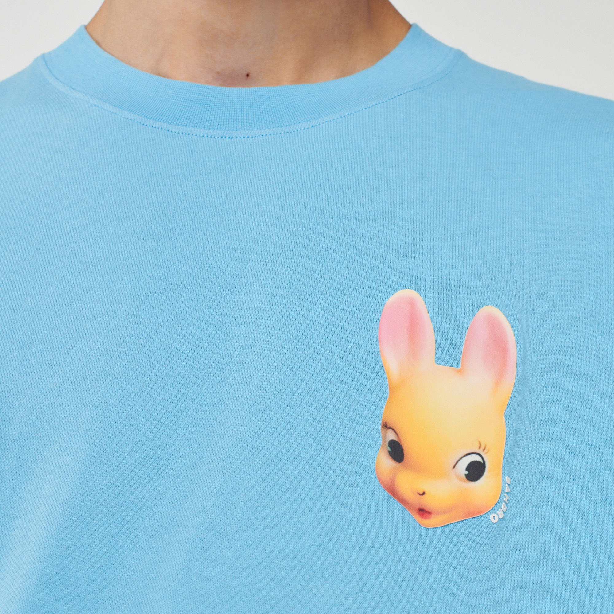 Rabbit print T-shirt - 4