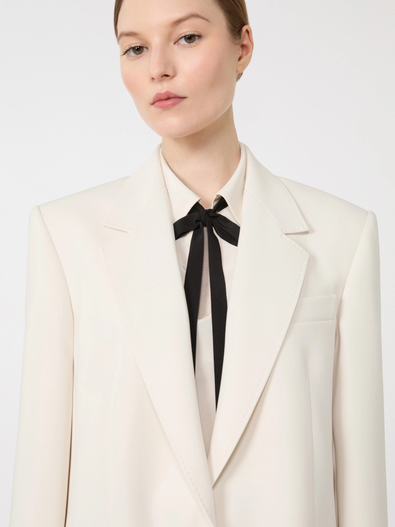 BOSCO Single-breasted cady blazer - BEIGE 5