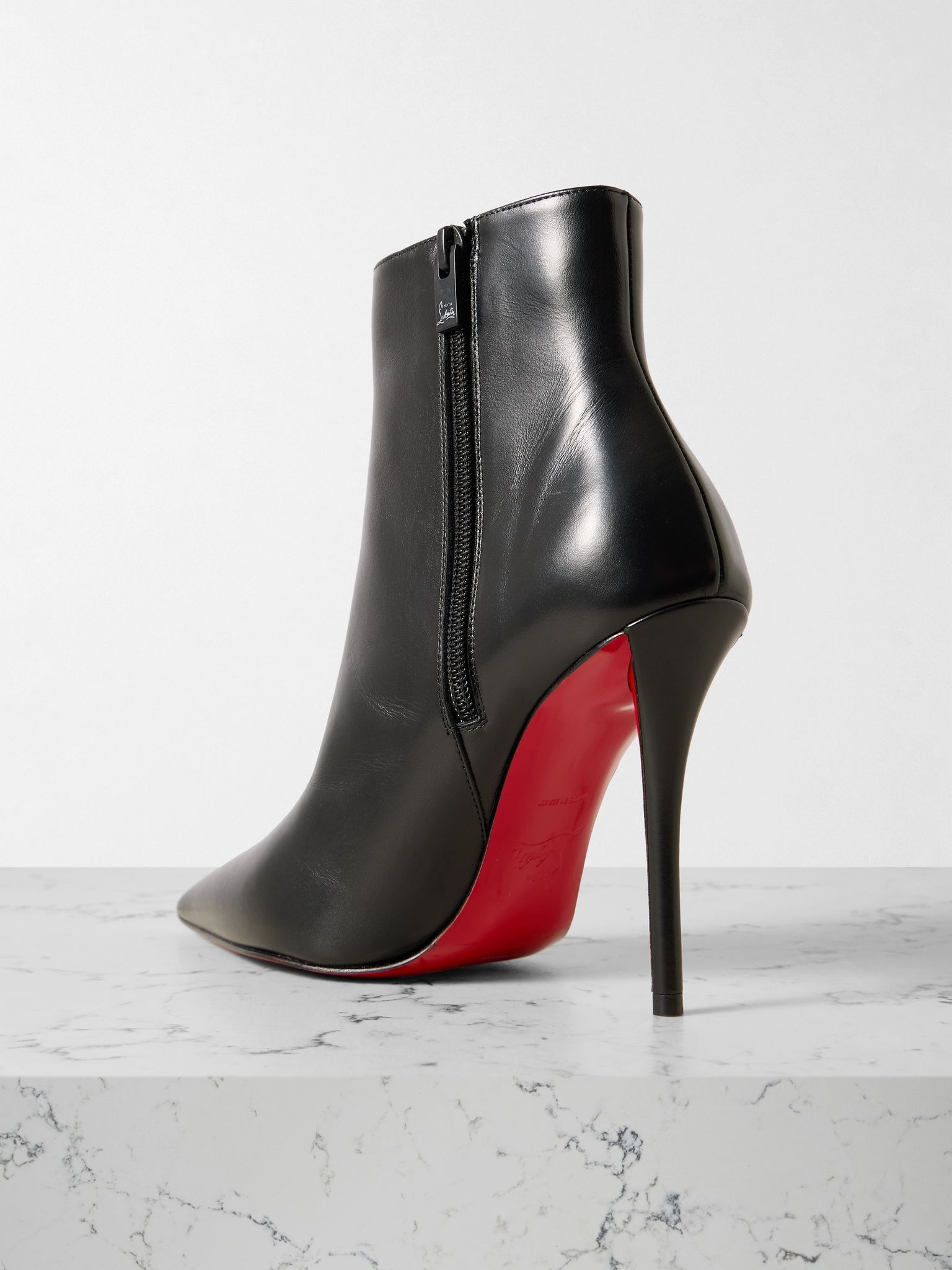 Miss Z 100 leather ankle boots Black - 3