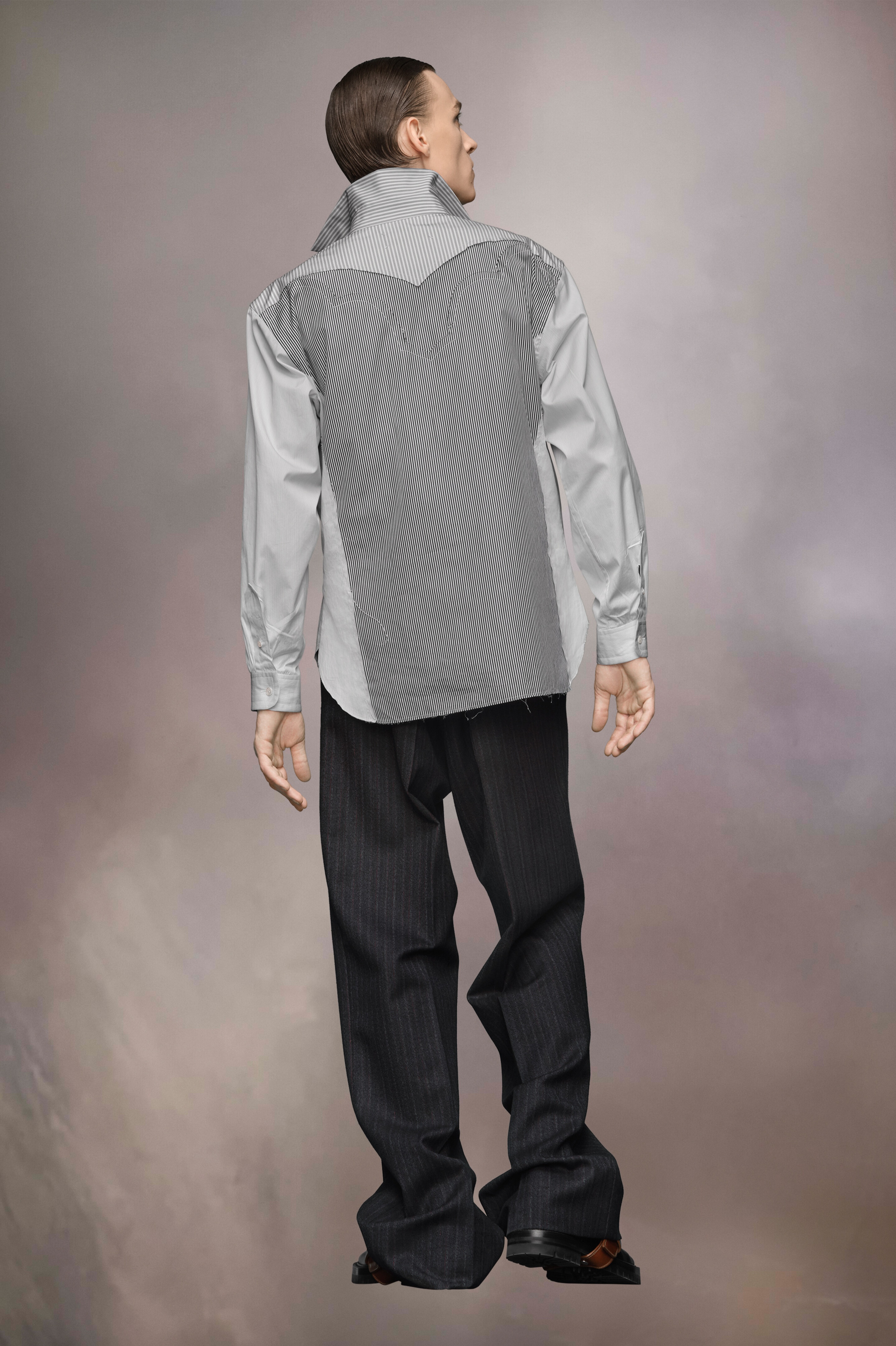 Stripe Yoke Shirt - 5