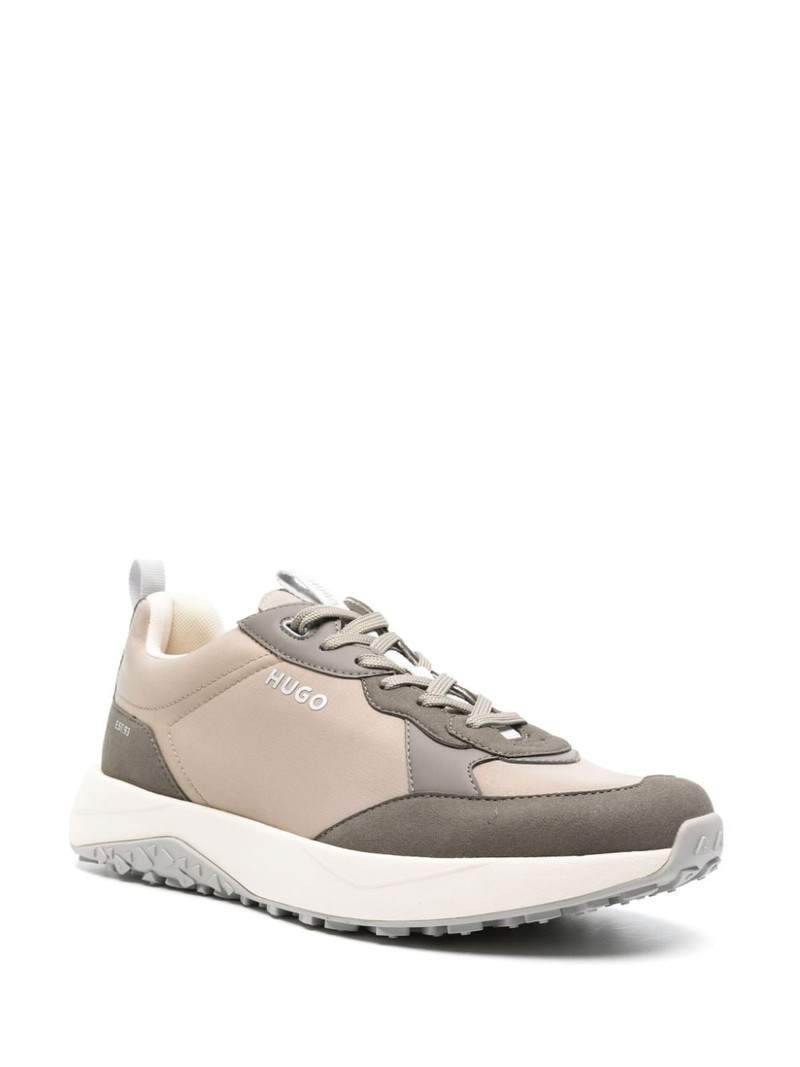 BOSS two-tone panelled sneakers outlook