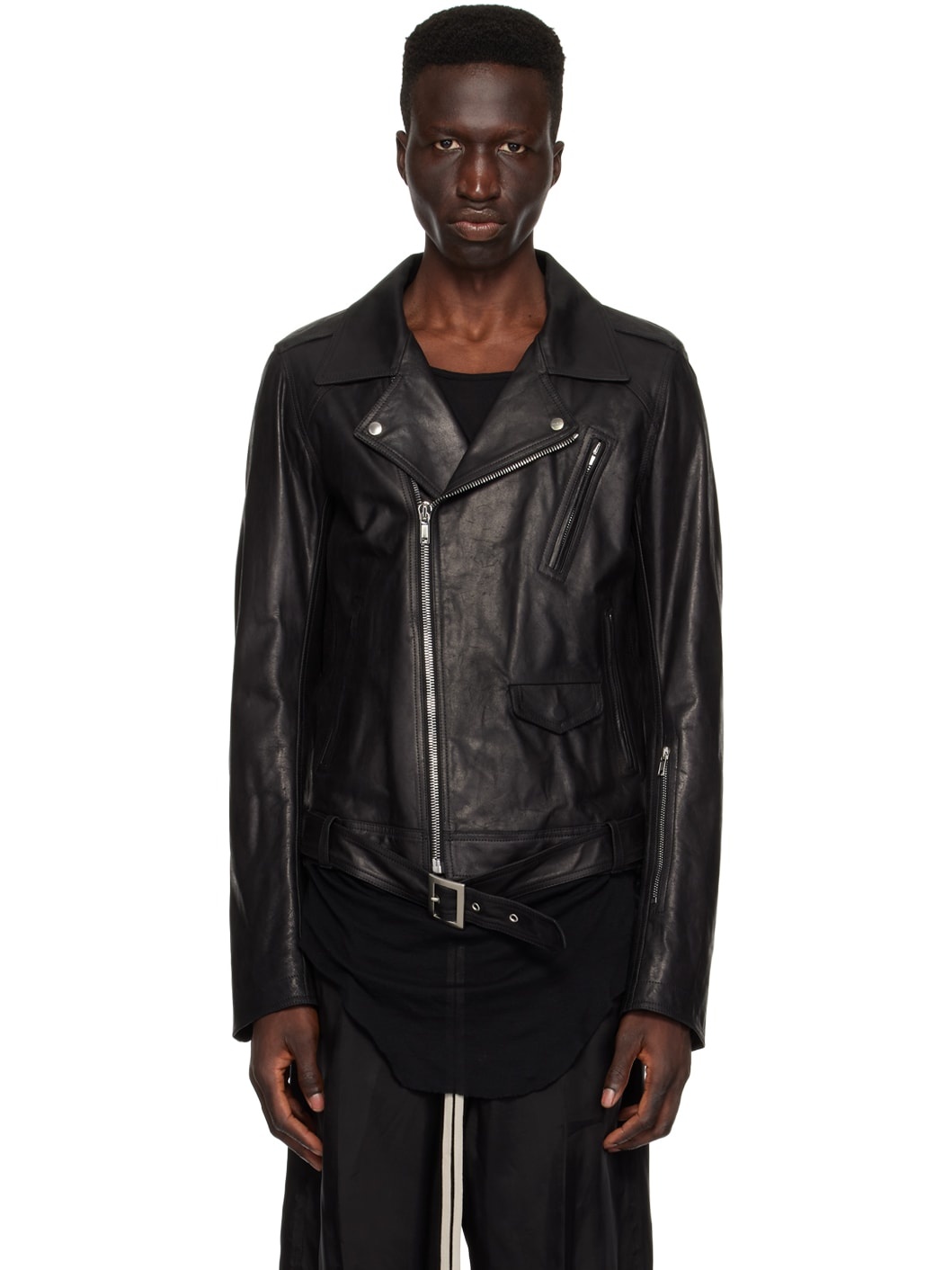 Black Lukes Stooges Leather Jacket - 1