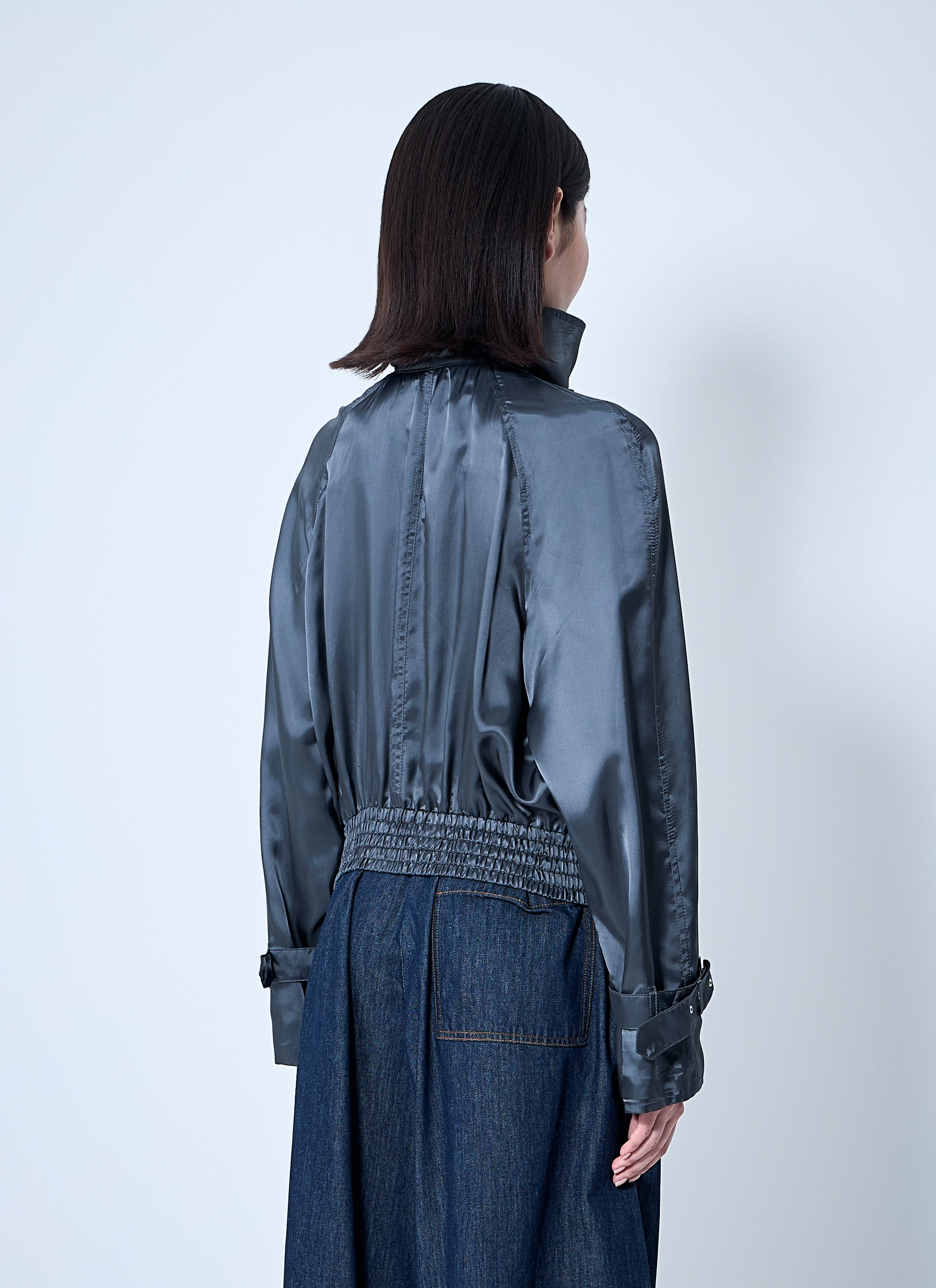Dries Van Noten Women Satin Bomber Jacket - 4