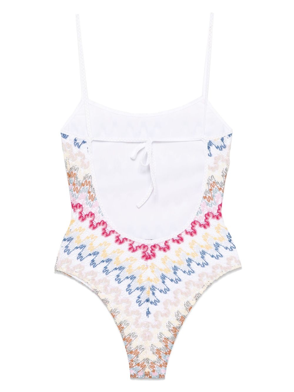 open-knit swimsuit - 2