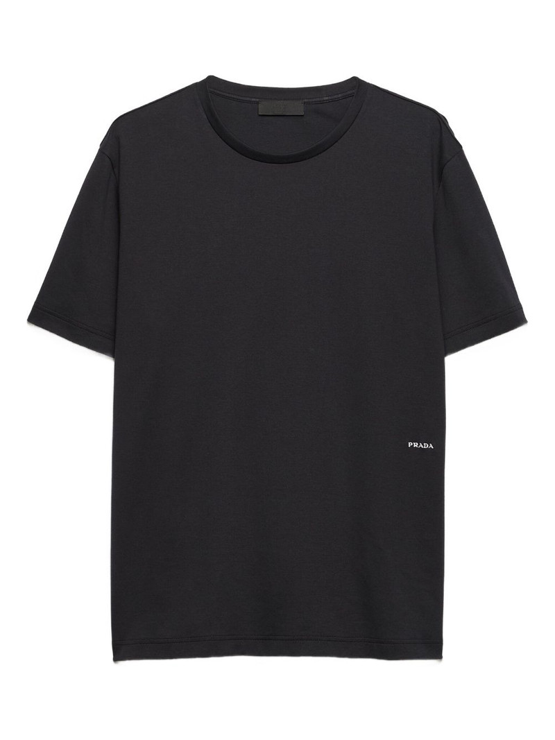 logo-embroidered short-sleeve T-shirt 1