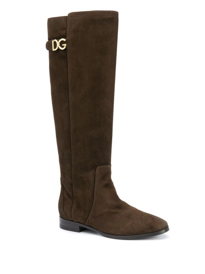 Dolce & Gabbana knee-length suede boots outlook