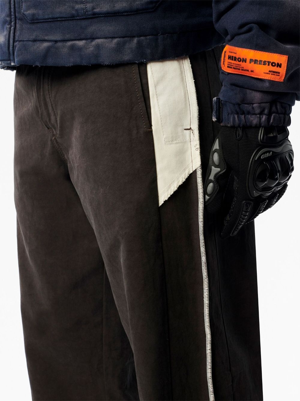 mid-rise straight-leg trousers - 5