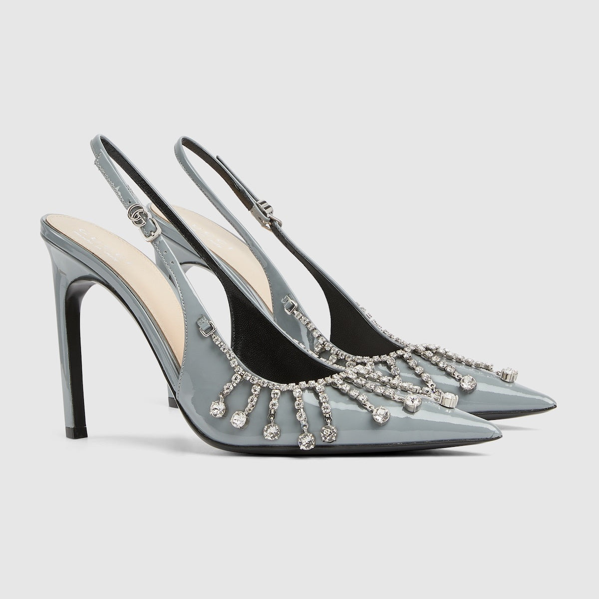 Gucci Crystal Chain Pumps - 2