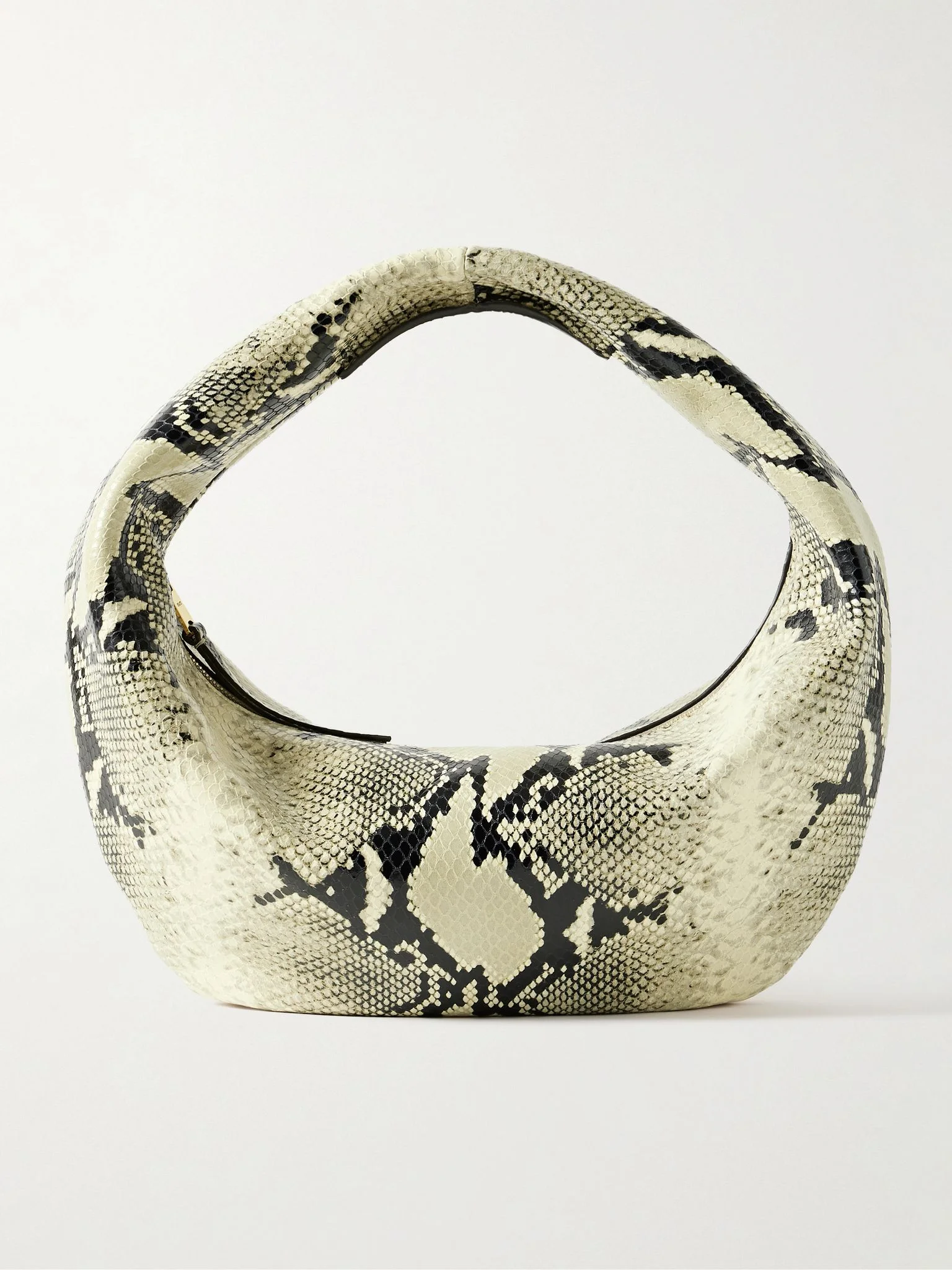 Olivia medium snake-effect leather tote Snake print - 1