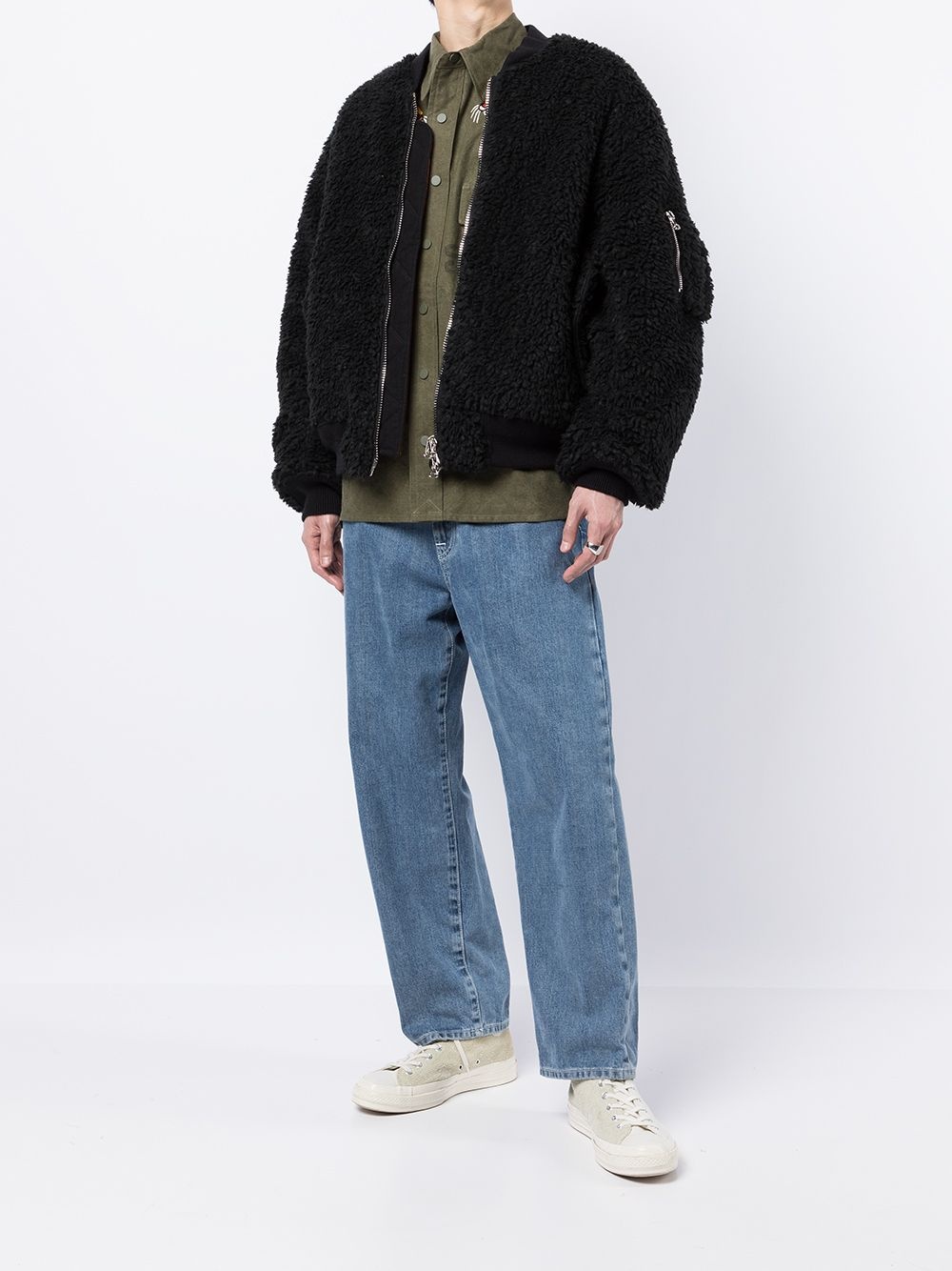 ZIP-DETAIL BOMBER JACKET - 2