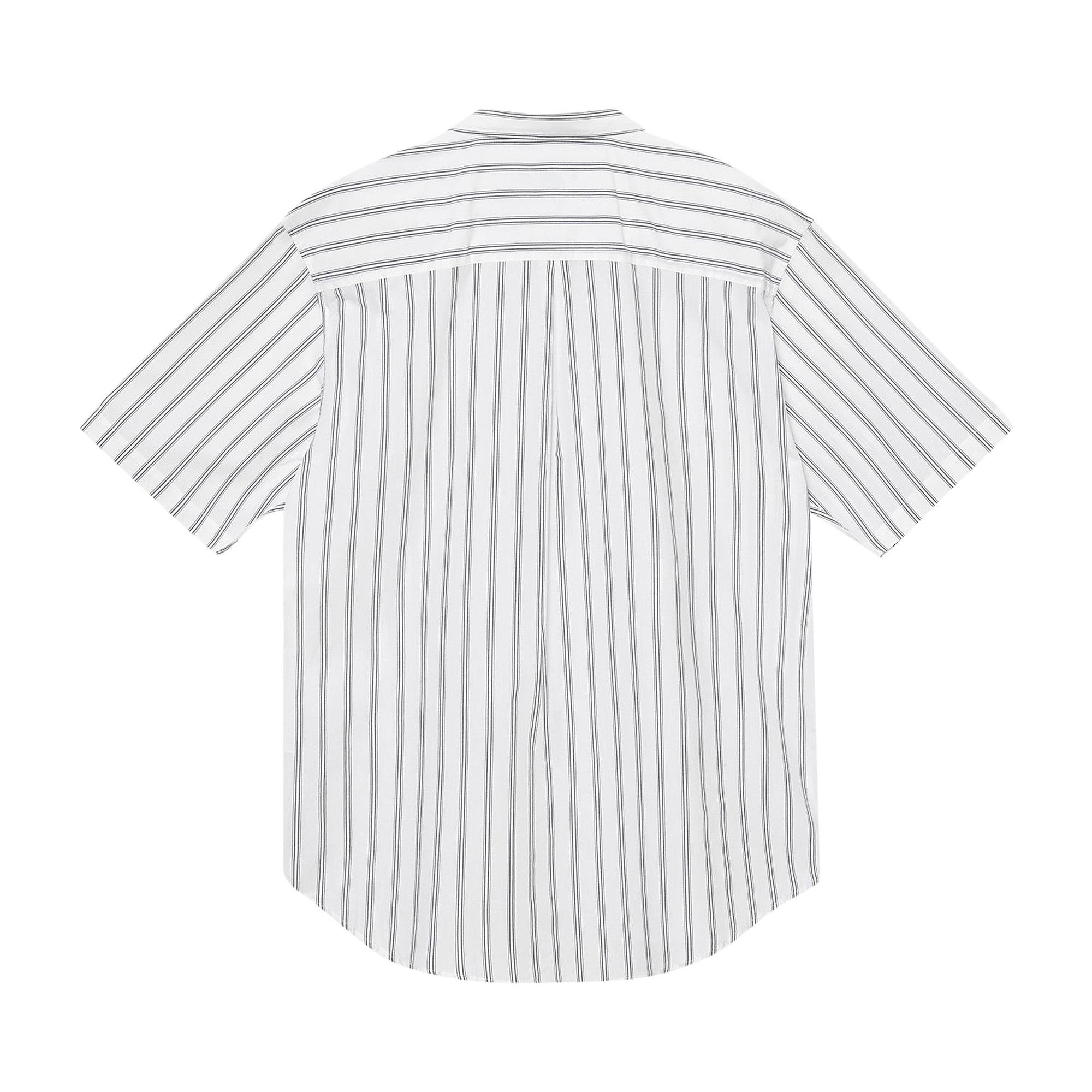 Stussy Boxy Striped Short-Sleeve Shirt 'Off White Stripes' - 2