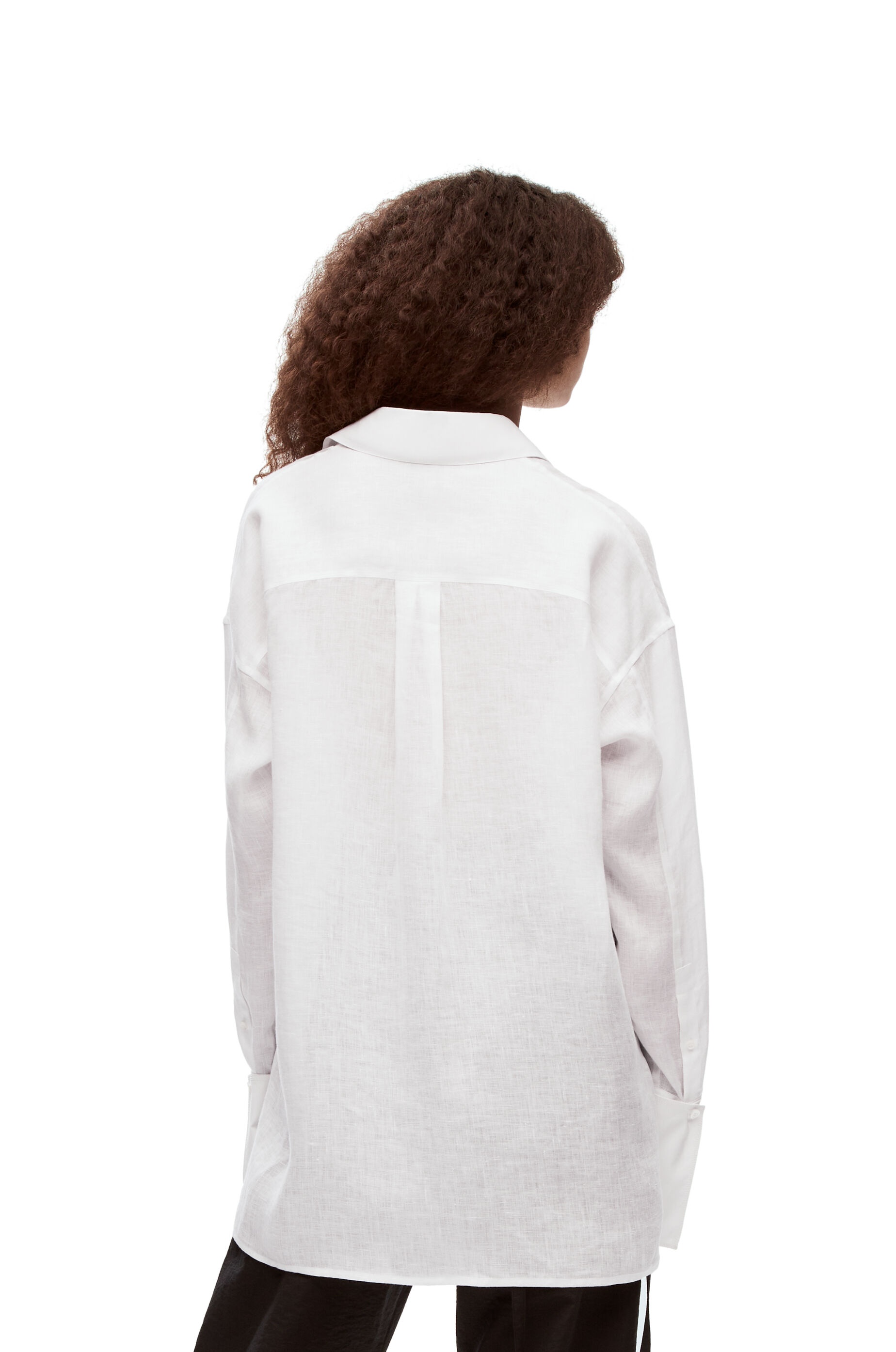 Deconstructed shirt in linen - 4