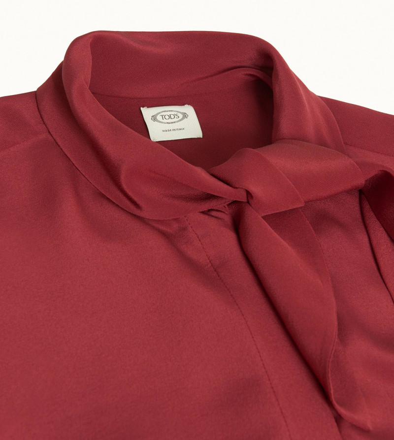 Tod's BLOUSE IN SILK - RED outlook