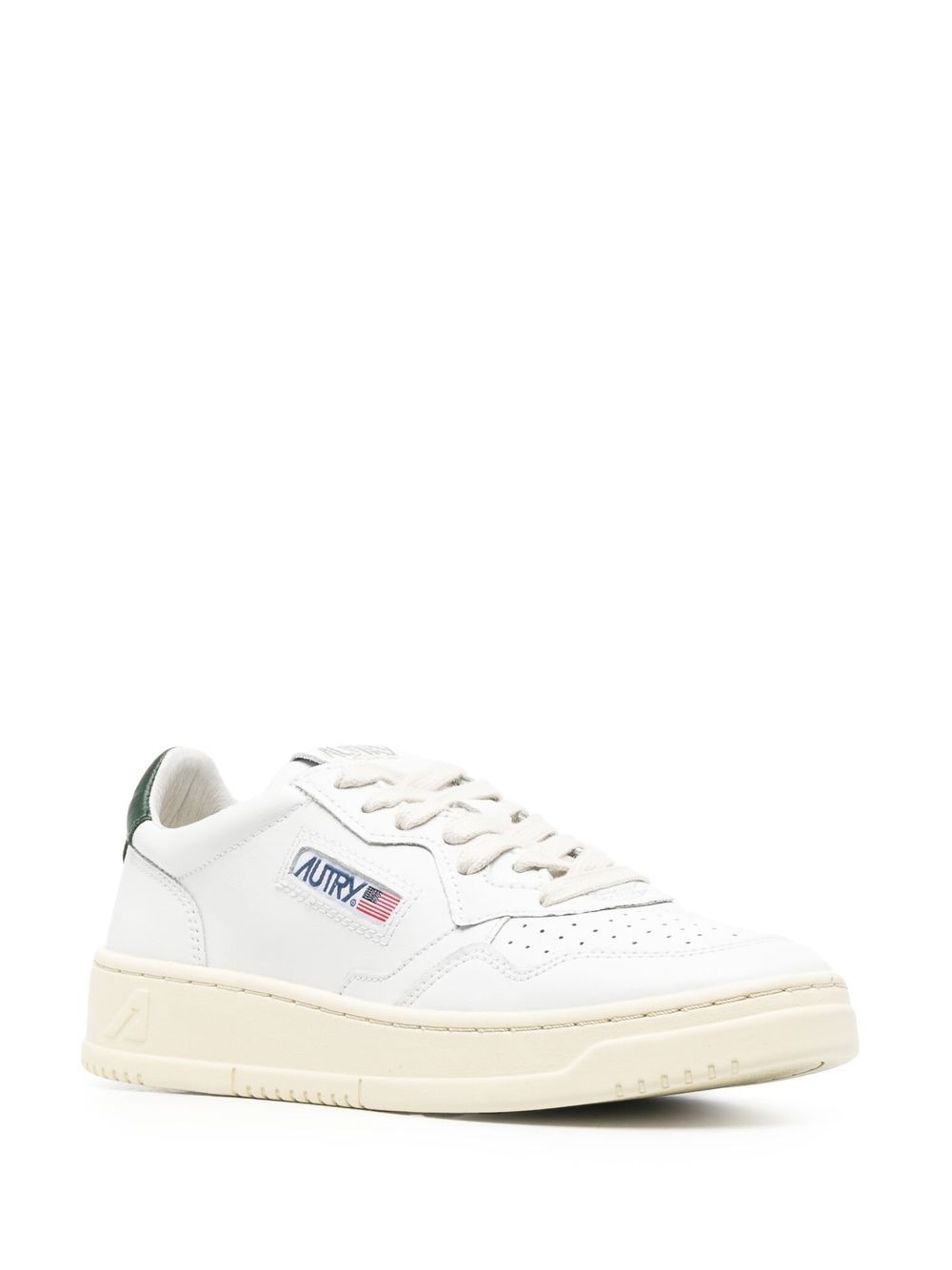 01 low-top leather sneakers - 2