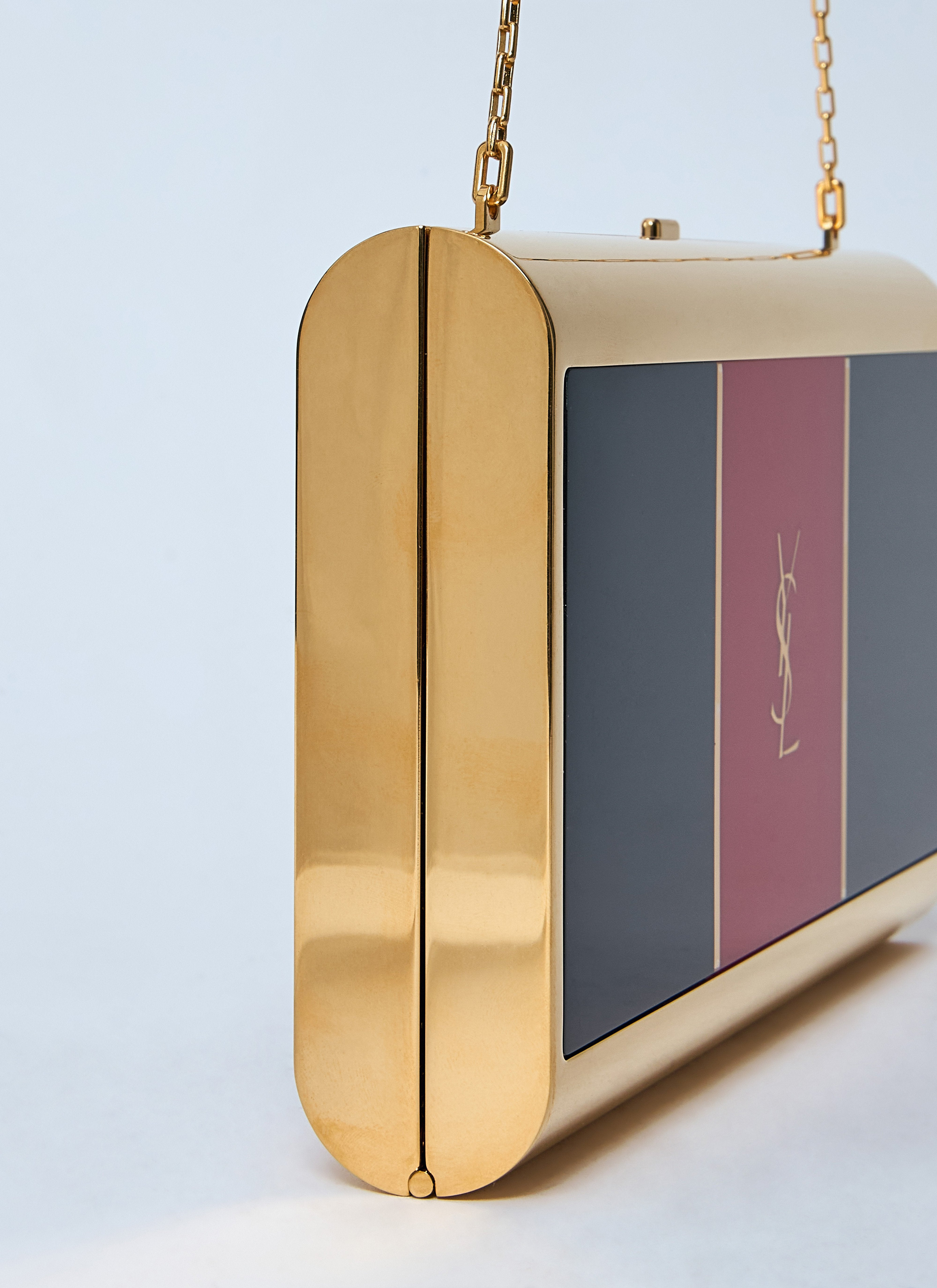 Saint Laurent Women Metal Minaudière Shoulder Bag - 3