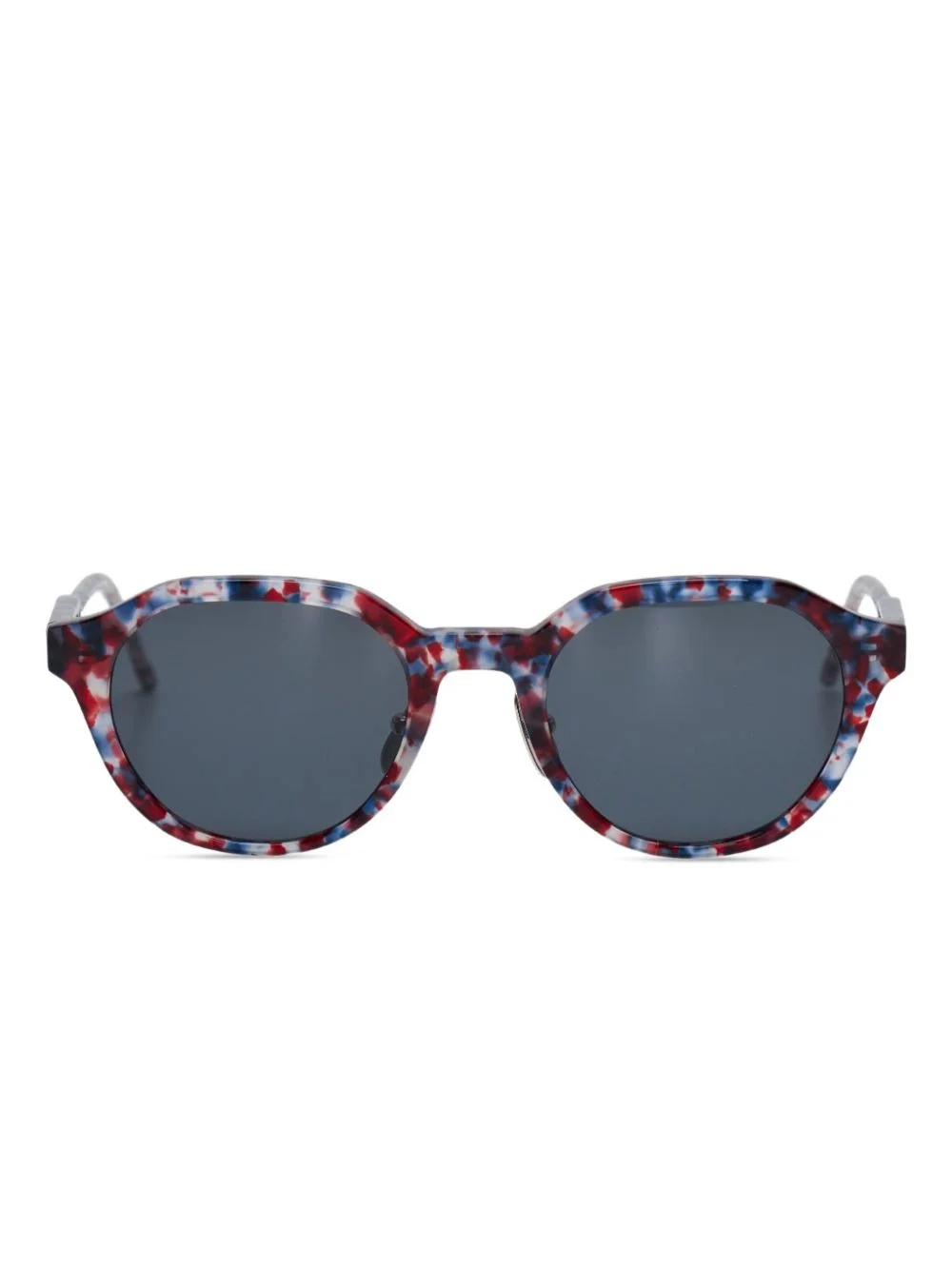 acetate oval-frame sunglasses - 1