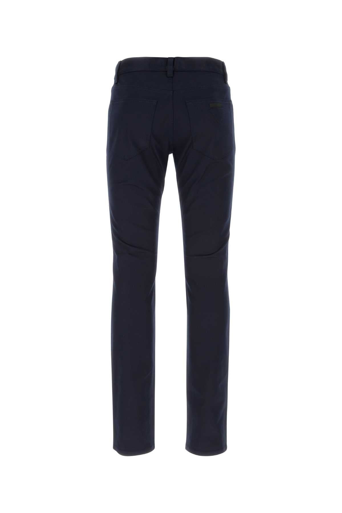 Prada Men Dark Blue Drill Chino Pant - 2