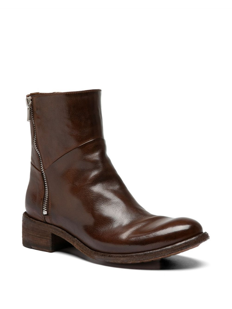 OFFICINE CREATIVE Lison zip leather boots outlook