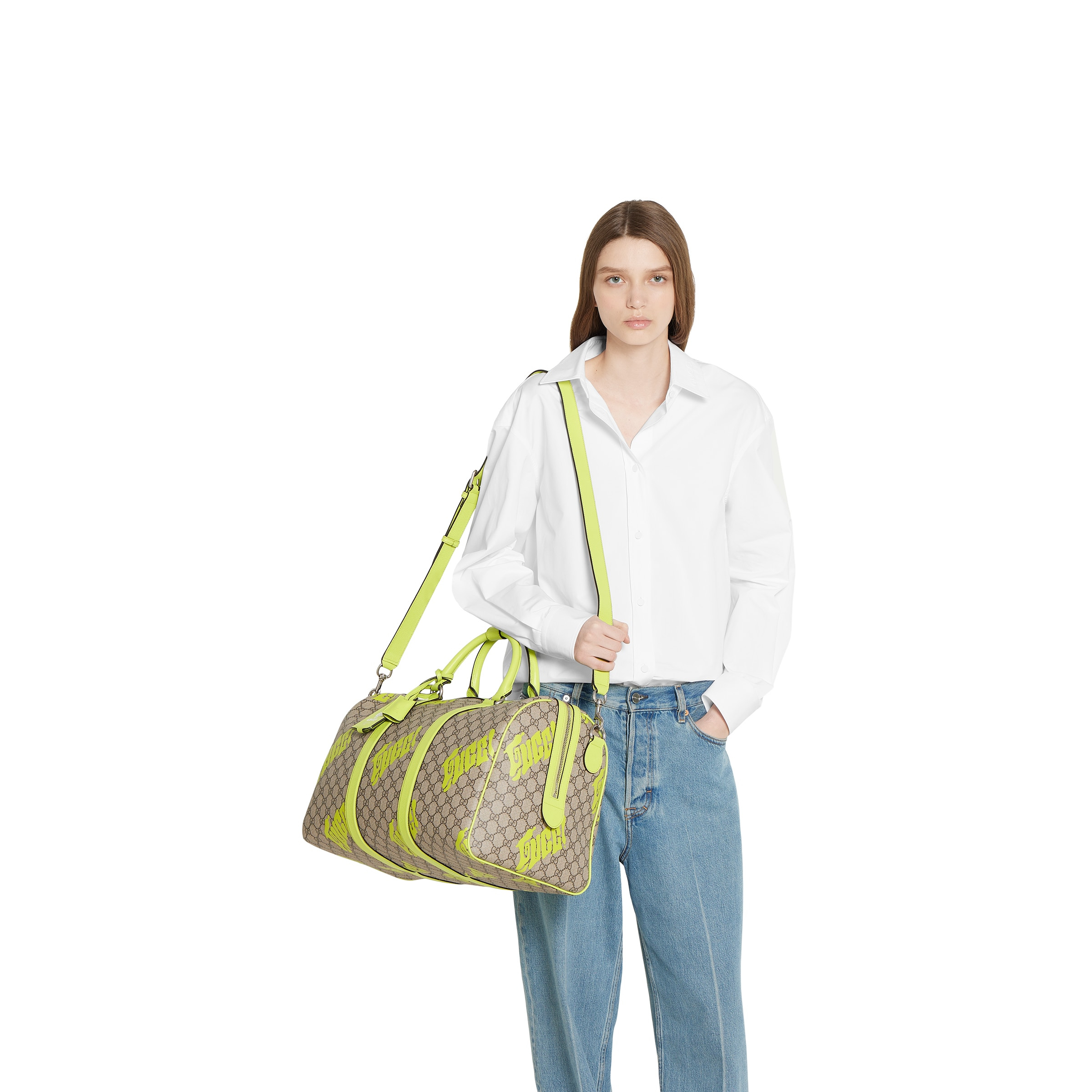 Medium duffle bag with print - 5