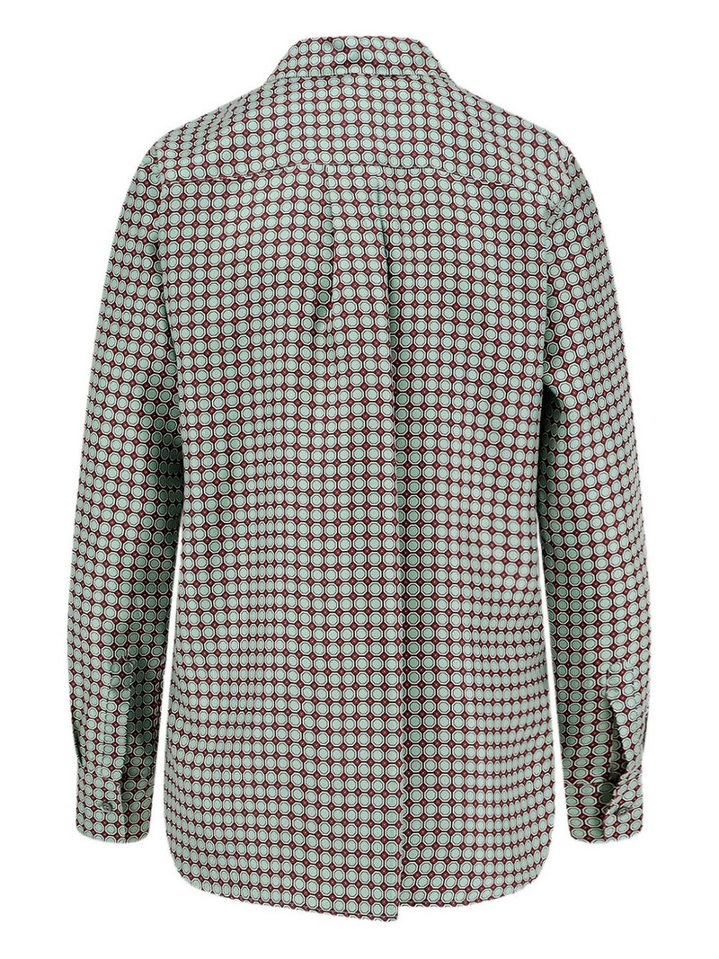Aspesi geometric-pattern silk shirt outlook