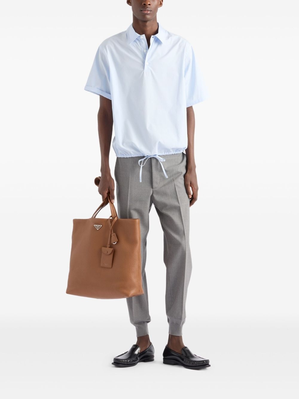 short-sleeved cotton polo shirt - 2