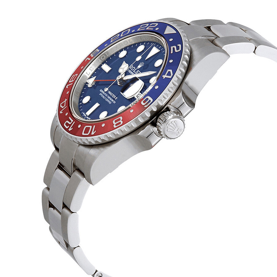Pre-owned Rolex Gmt-Master Ii GMT Blue Dial Men's Watch 116719BLSO - 2
