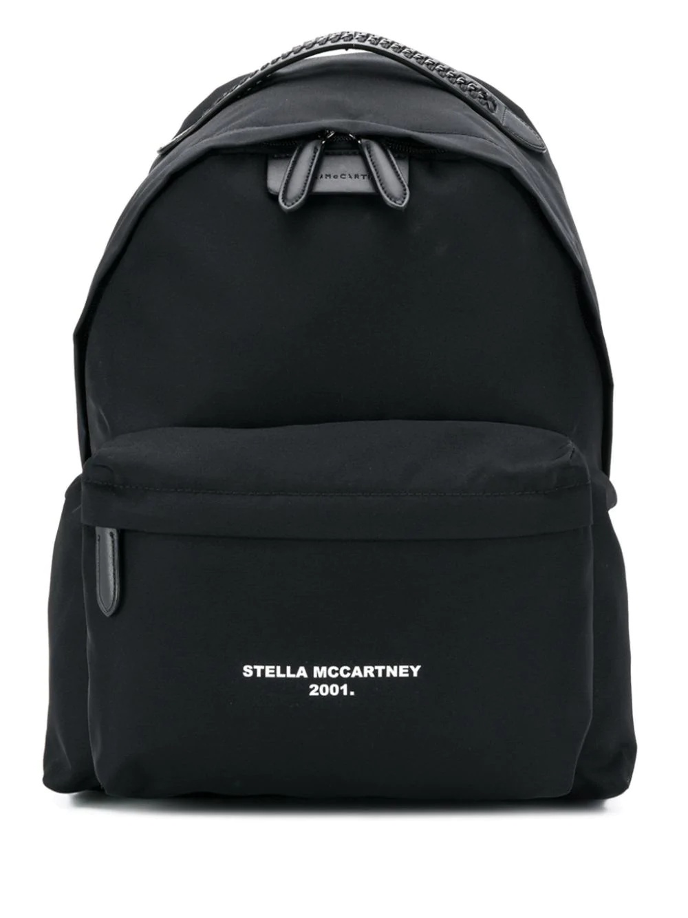 embroidered lettering logo backpack - 1