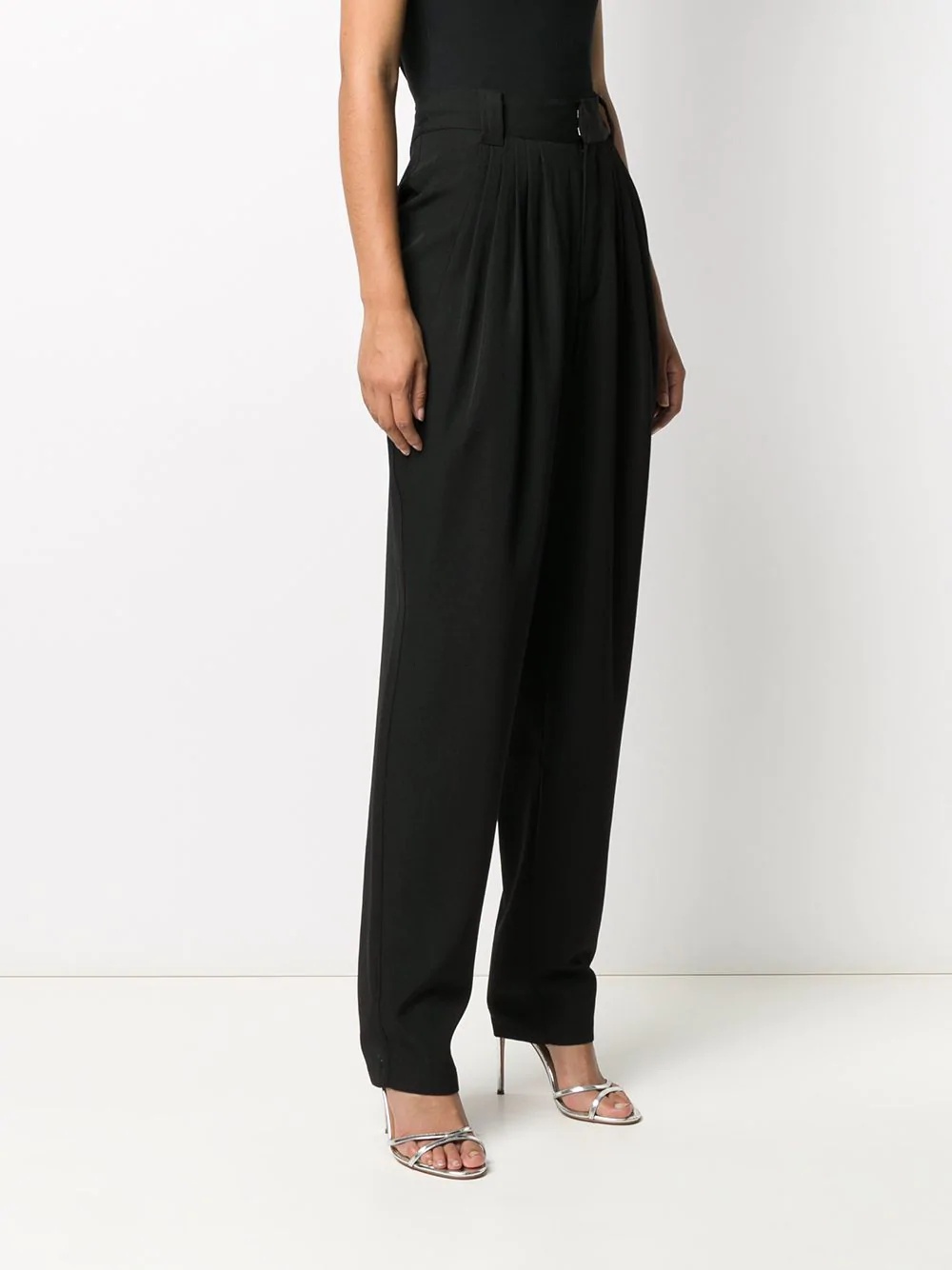 high-waisted tapered trousers - 3