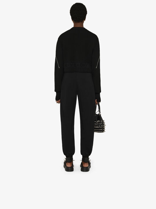 GIVENCHY SHORT SWEATER WITH ZIPS - 4