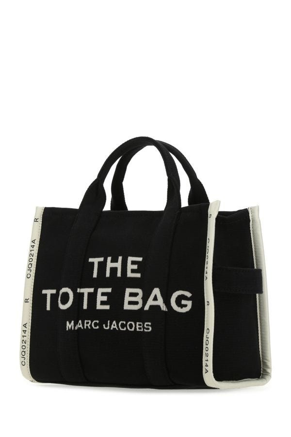 Black canvas The Tote shopping bag - 2