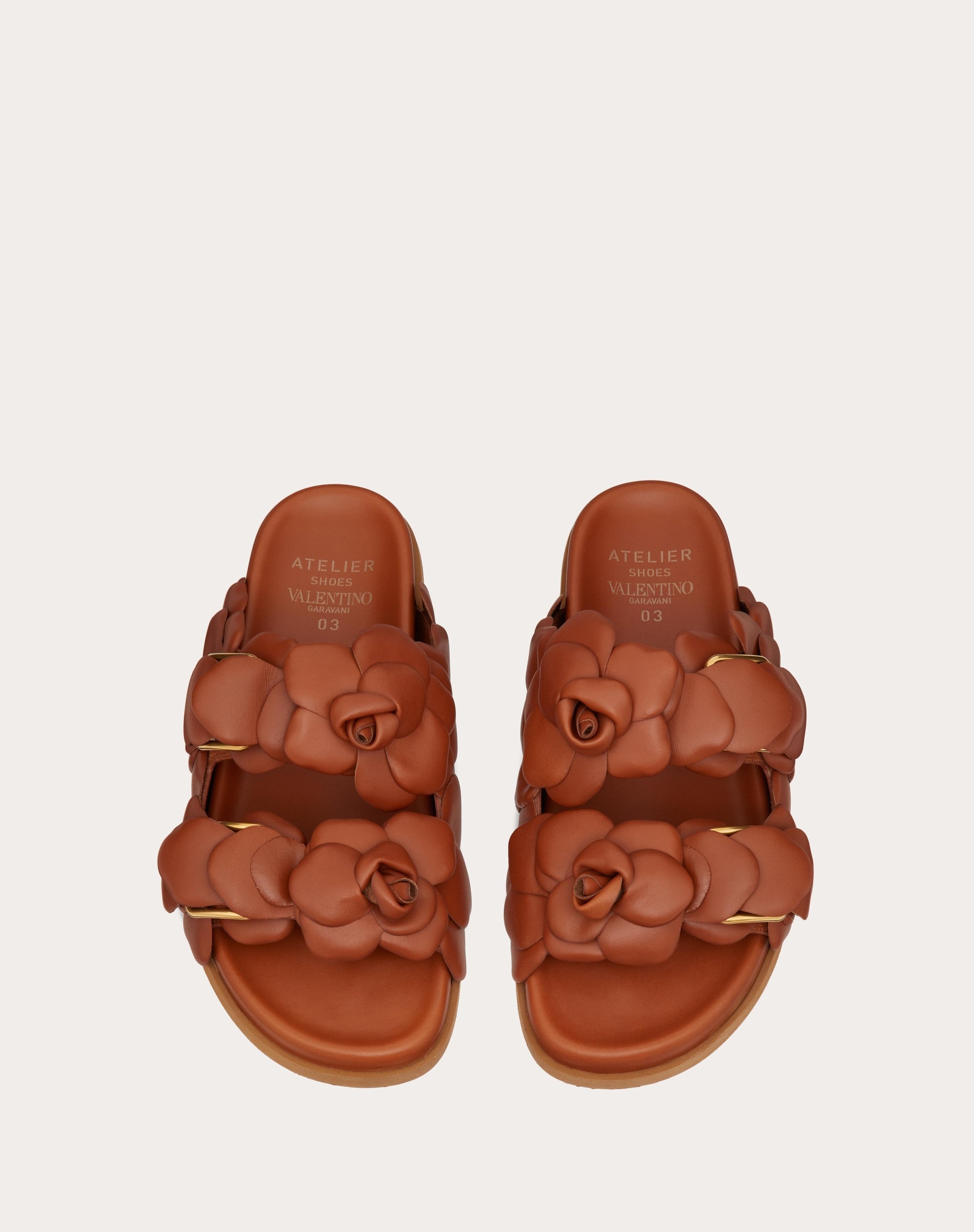 VALENTINO GARAVANI ATELIER SHOES 03 ROSE EDITION SLIDE SANDAL 35 MM - 4