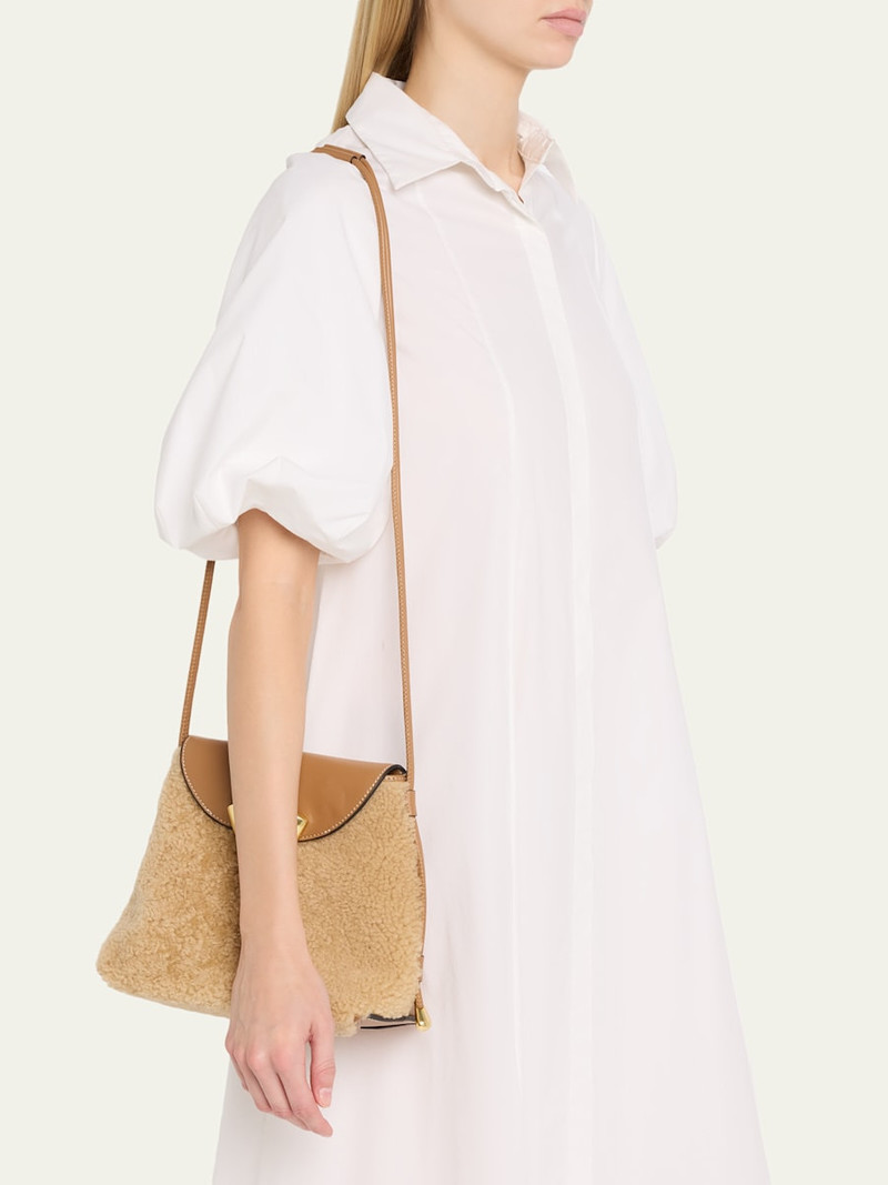 3.1 Phillip Lim ID Petite Soft Shearling Shoulder Bag outlook