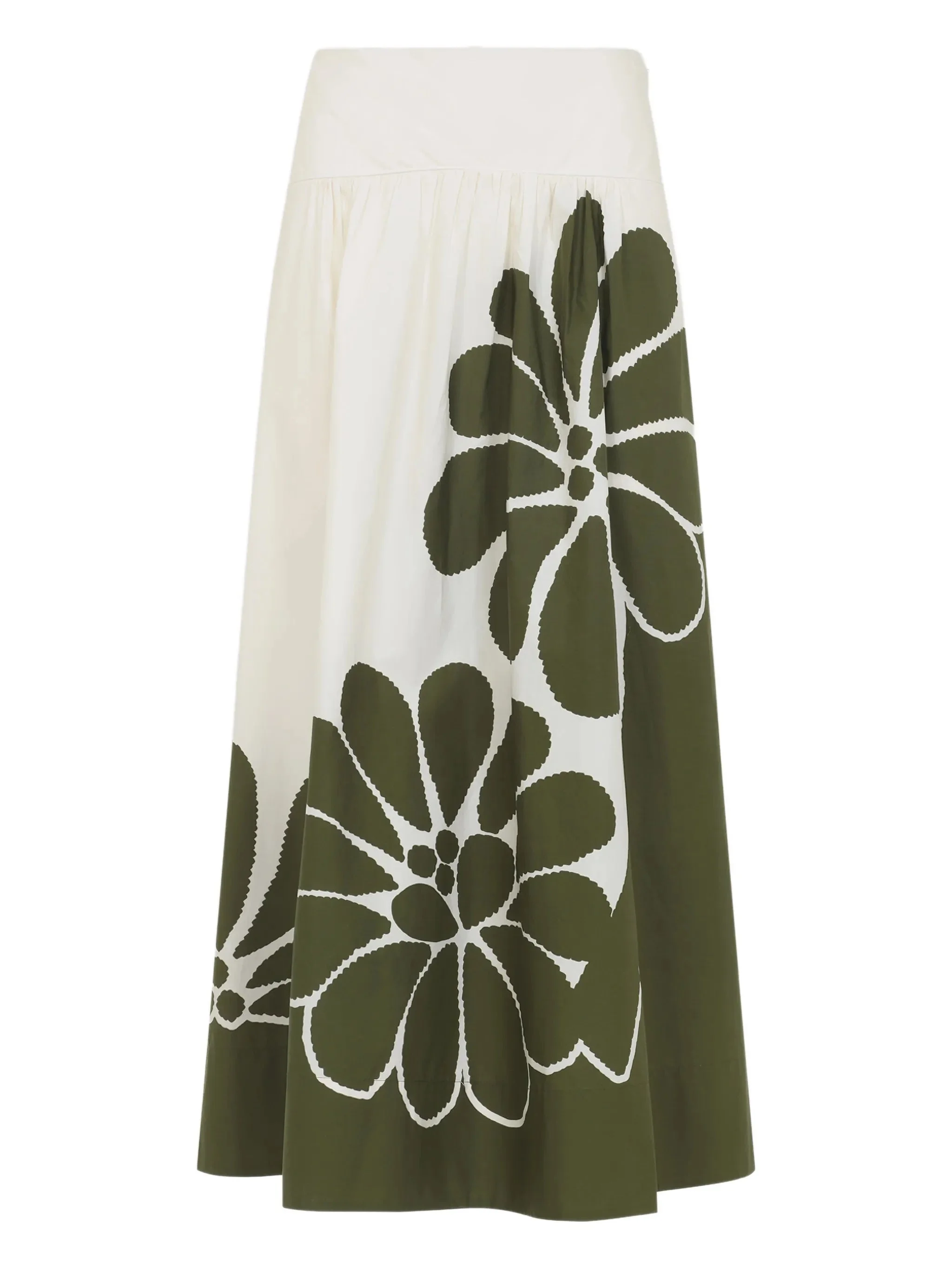 Farm Rio Floral-print Midi Skirt - 1