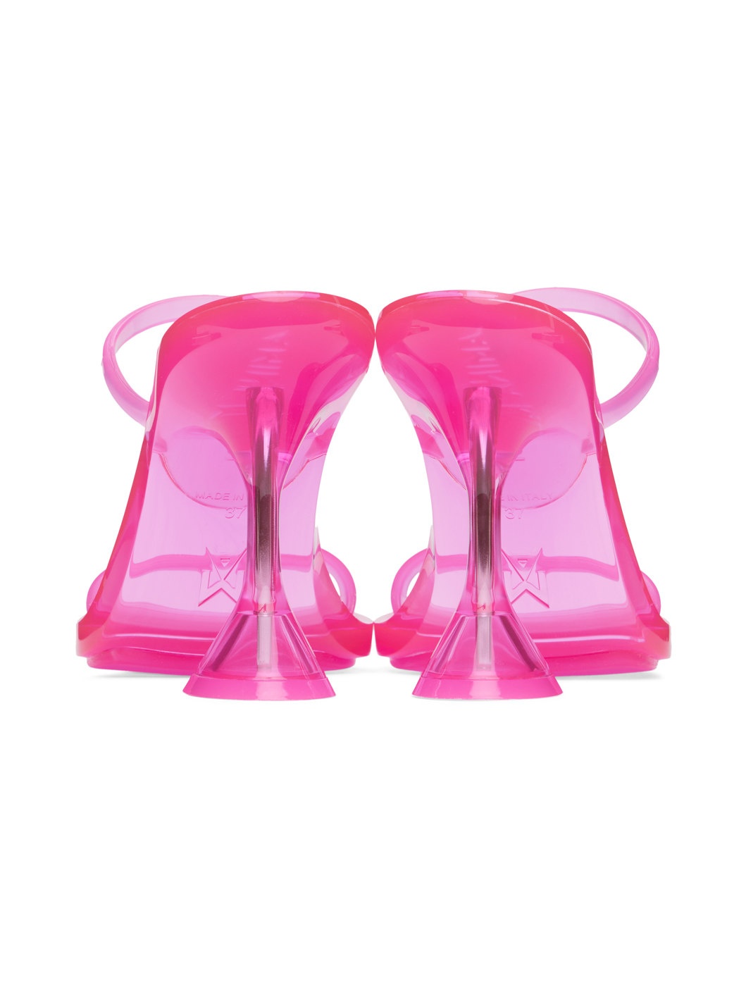Pink Brito Slipper Heeled Sandals - 2