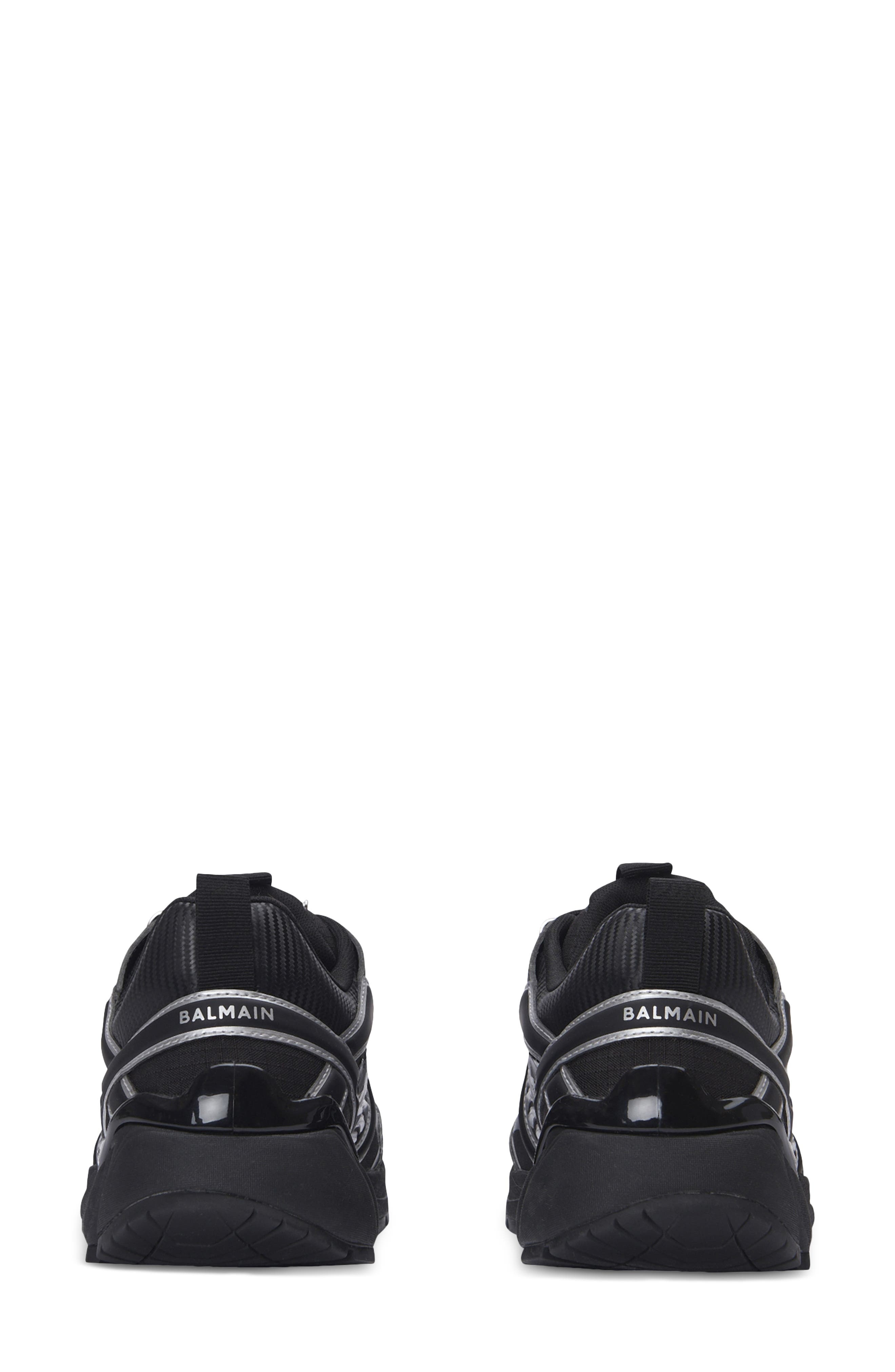 Balmain Cosmic Dust Low Top Sneaker in Eac Black/Silver at Nordstrom - 6