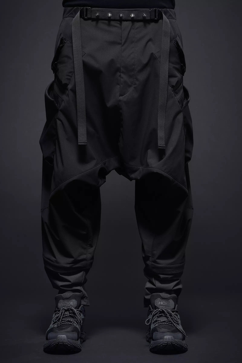 P30A-E 캡슐에 넣는 나일론 매우 넓은 웹 벨트 화물 Trouser 검정 - 1