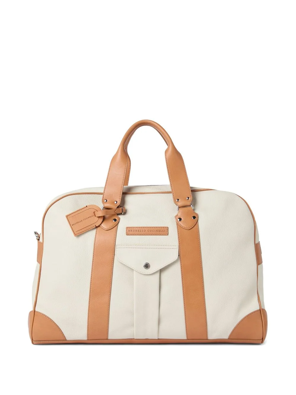 leather-trimmed holdall - 1