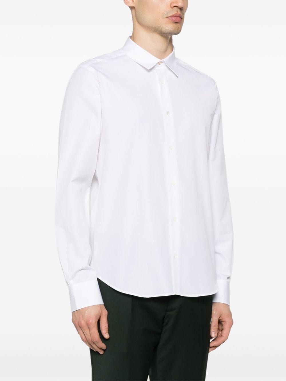 classic-collar cotton shirt - 3