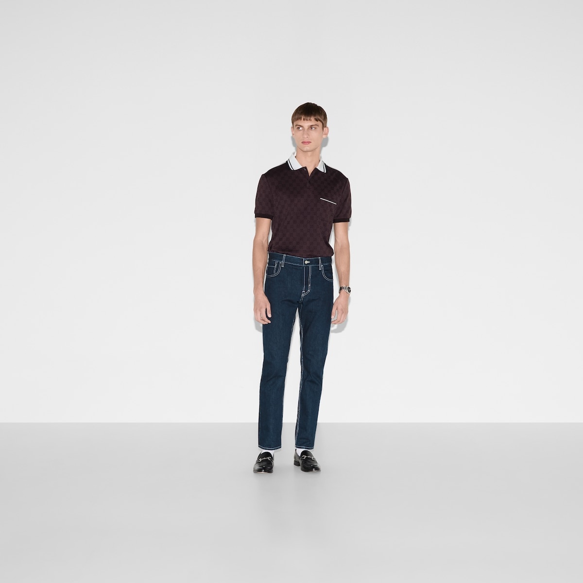 Lasered tapered denim pant - 2