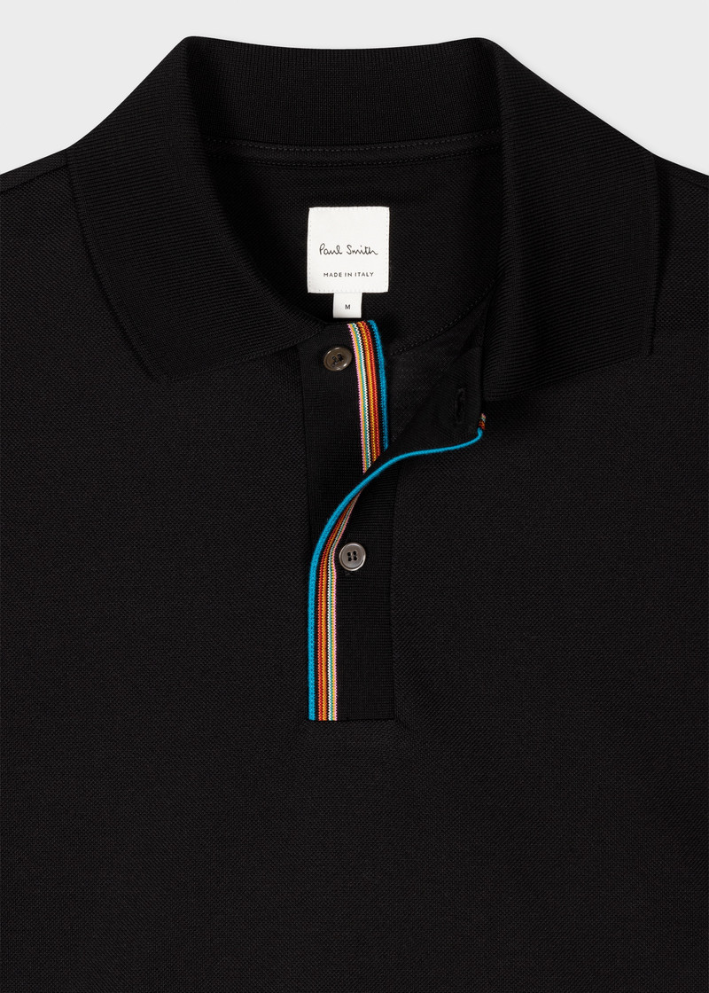 Paul Smith 'Signature Stripe' Trim Polo Shirt outlook