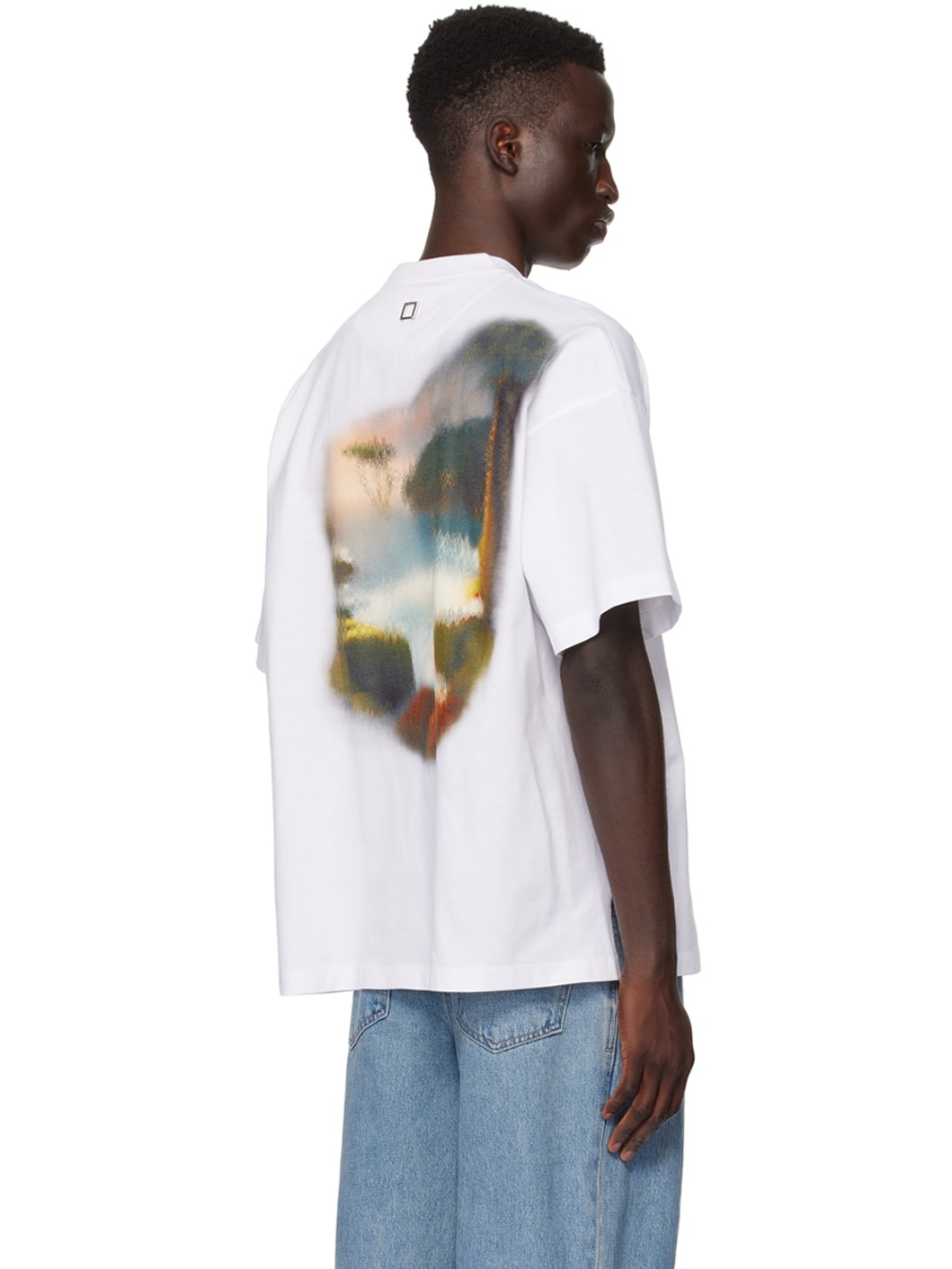 White Printed T-Shirt - 3