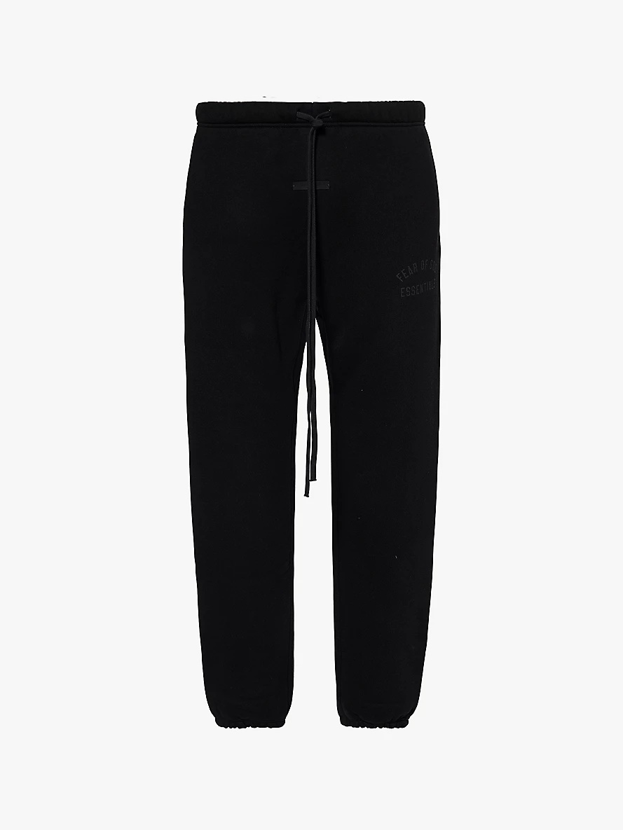 Relaxed-fit brand-patch cotton-blend jersey jogging bottoms - 1