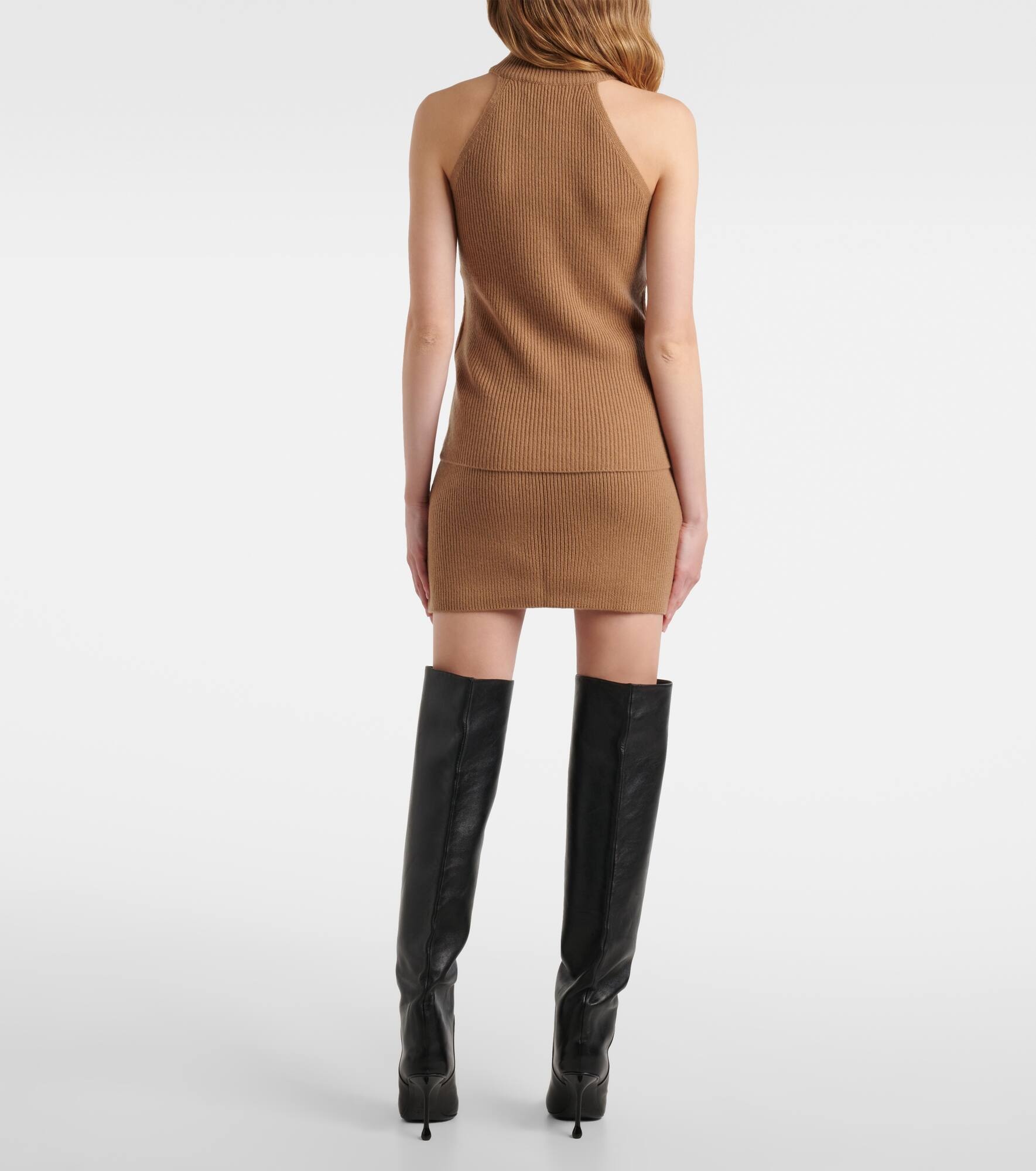 Freya ribbed-knit cashmere turtleneck top - 3