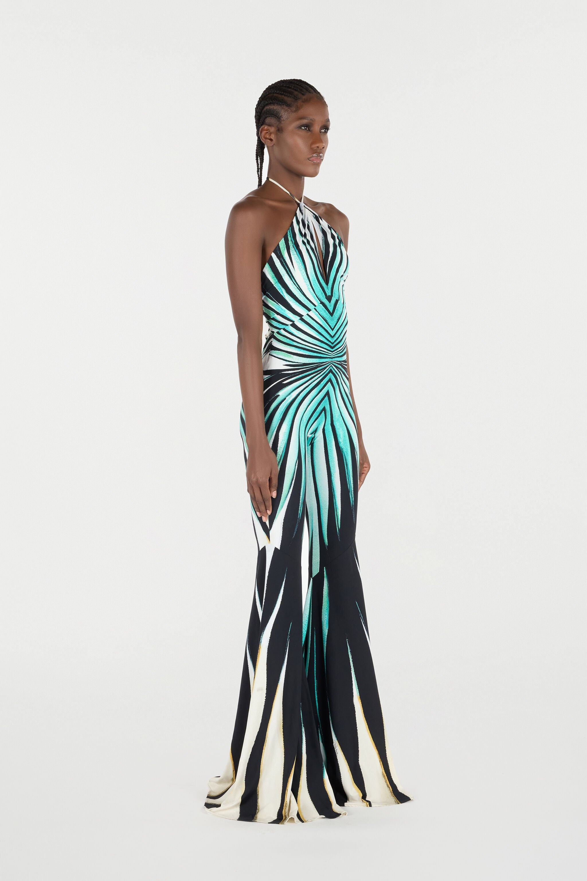Ray of Sea Print Jumpsuit - 3